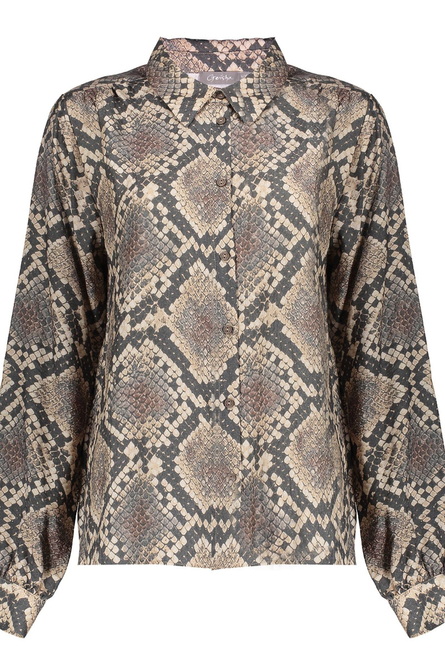BLOUSE ANIMAL BLACK/SAND 1