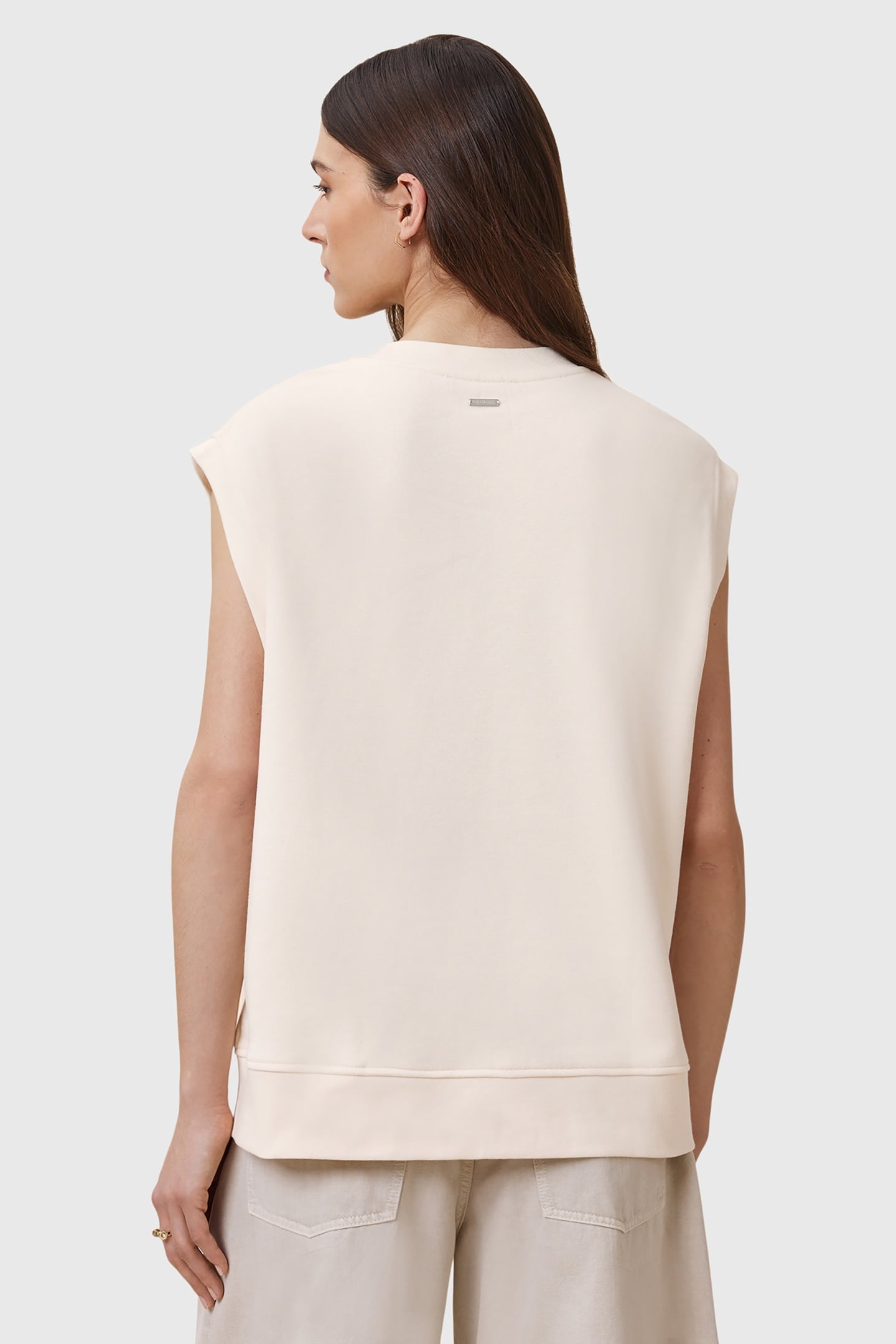NILA ZIP SWEAT TOFU WHITE 5