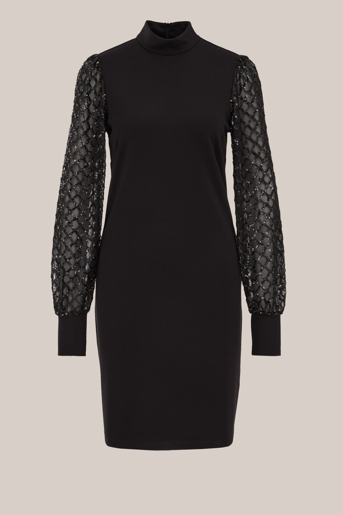 DRESS MID LENGTH BLACK 4