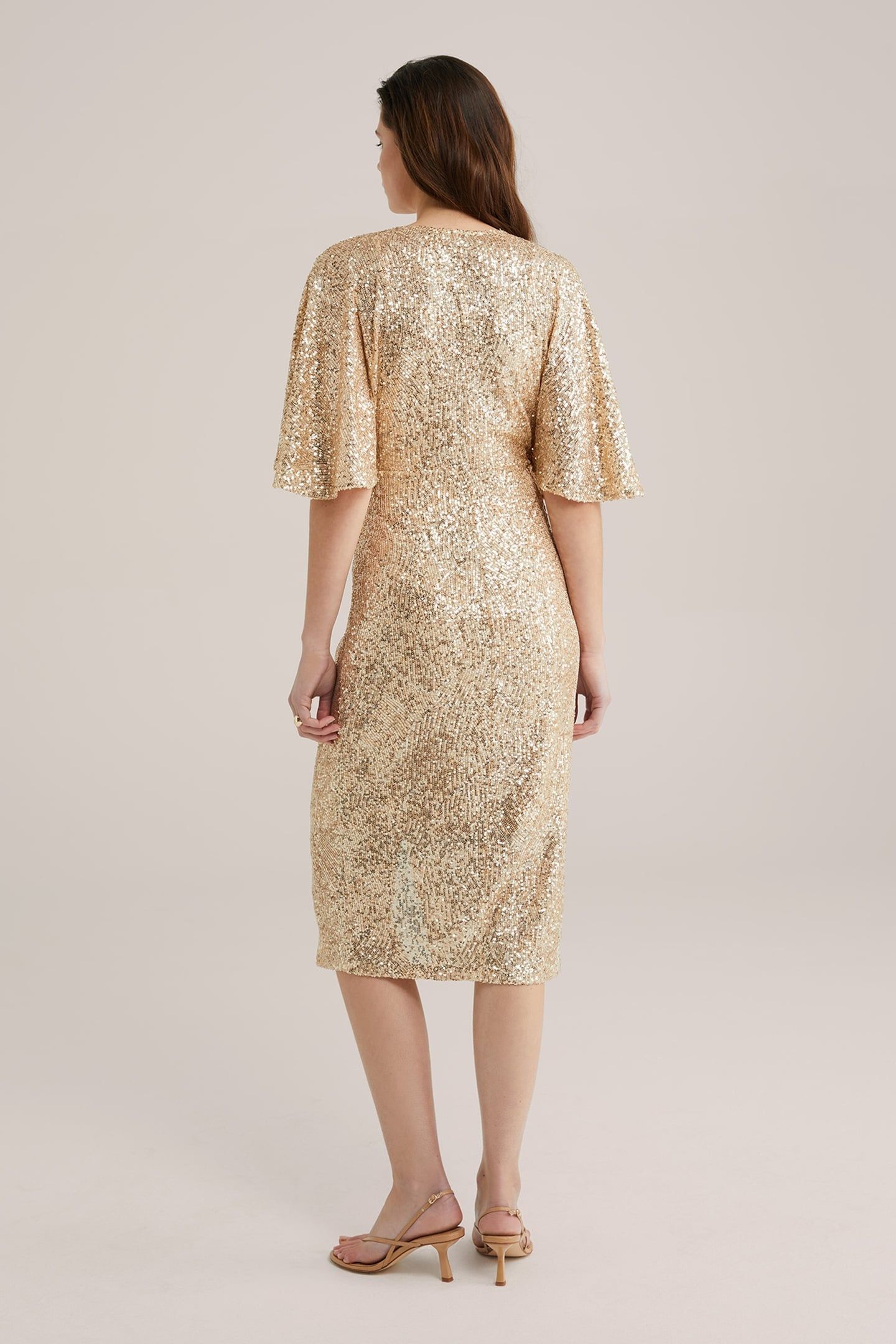 DRESS MID LENGTH GOLD 3