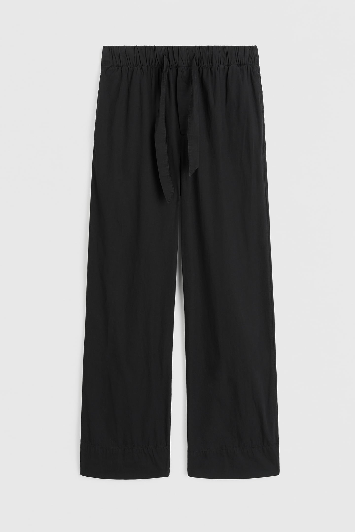 UNISEX POPLIN, PYJAMAS PANTS ALL BLACK 3