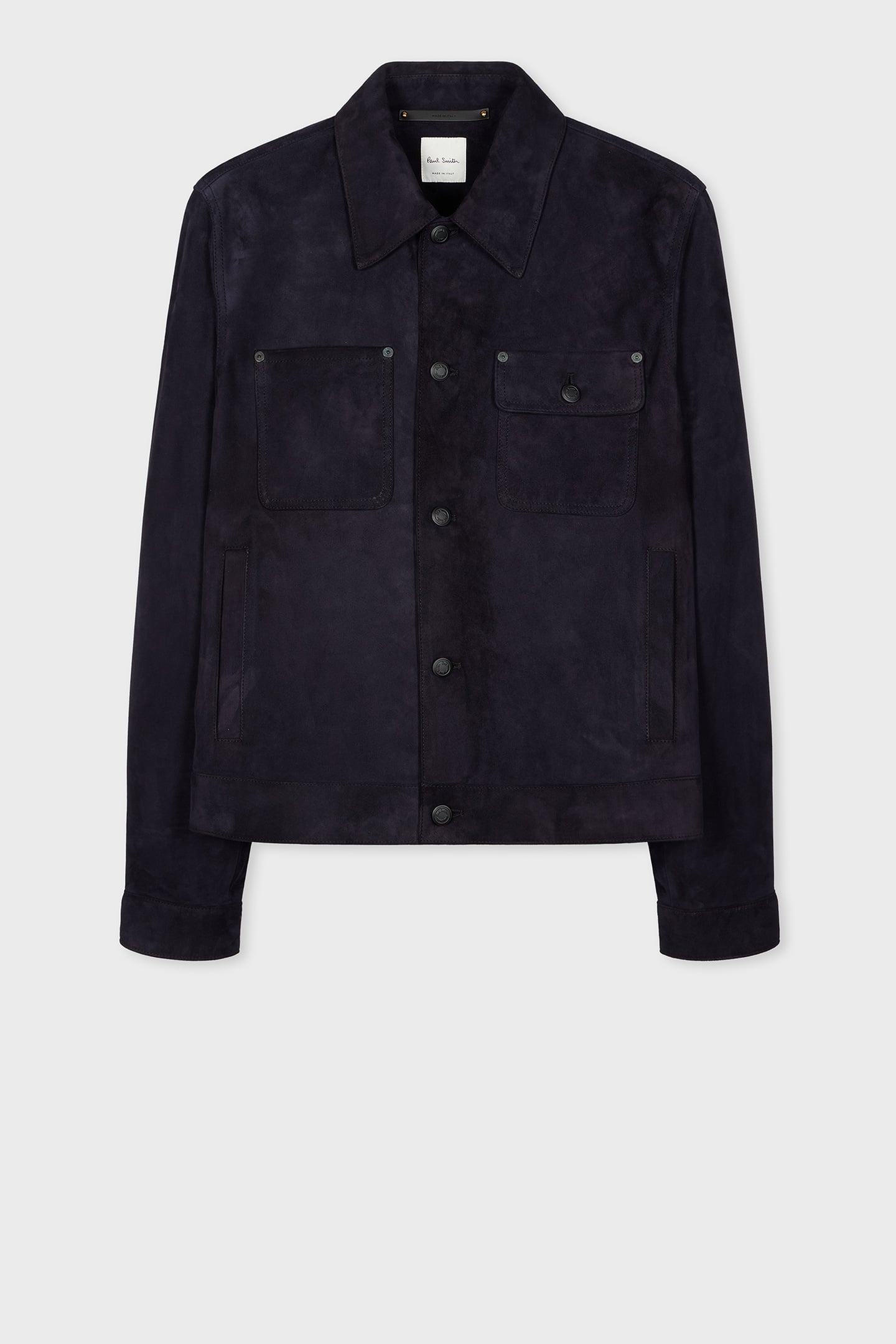 SLIM FIT SUEDE DENIM STYLE JACKET VERY DARK NAVY 4
