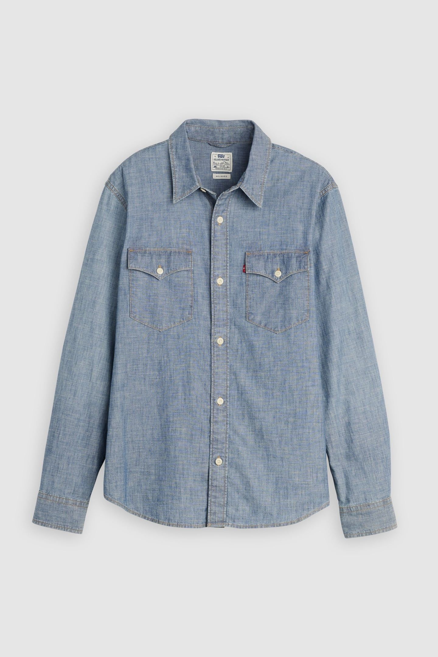 RELAXED WESTERN SHIRT BLUE 4