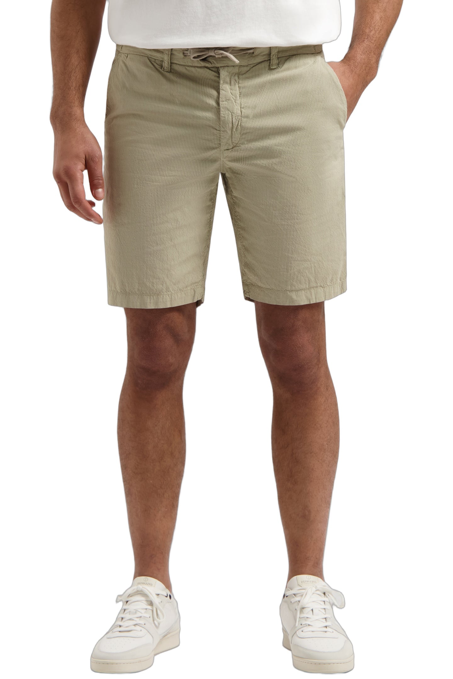 DS-LANCASTER STRIPE SHORTS TIMBER WOLF 1