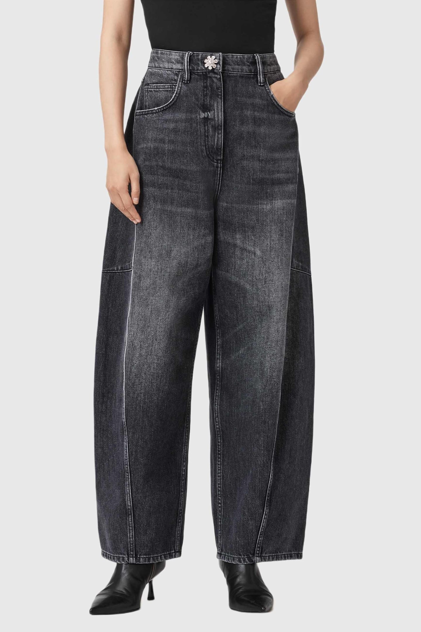 CARTER BARREL JEAN WASHED BLACK 2