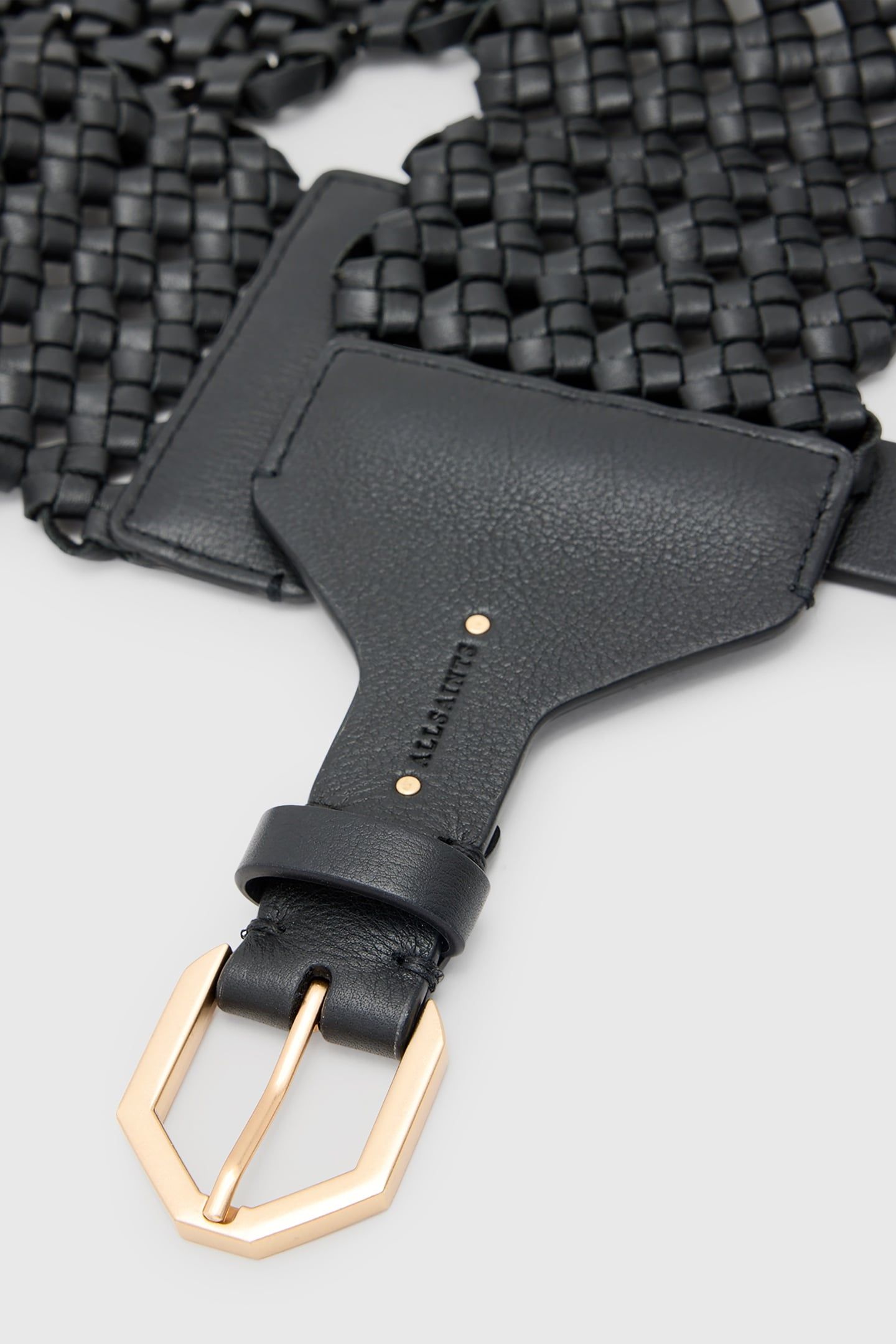 MATHILDE WAIST BELT BLACK/WARM BRASS 4