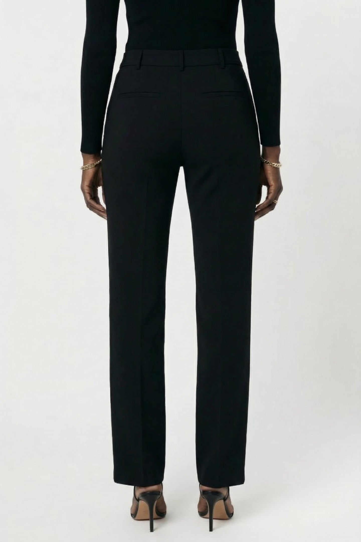 MARCIANO BY GUESS SHAYLA STRAIGHT PANT JET BLACK 3