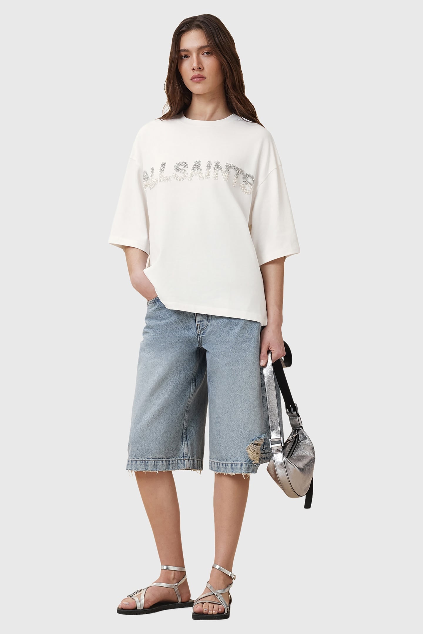 AMELIE PEARL TEE OPTIC WHITE 5