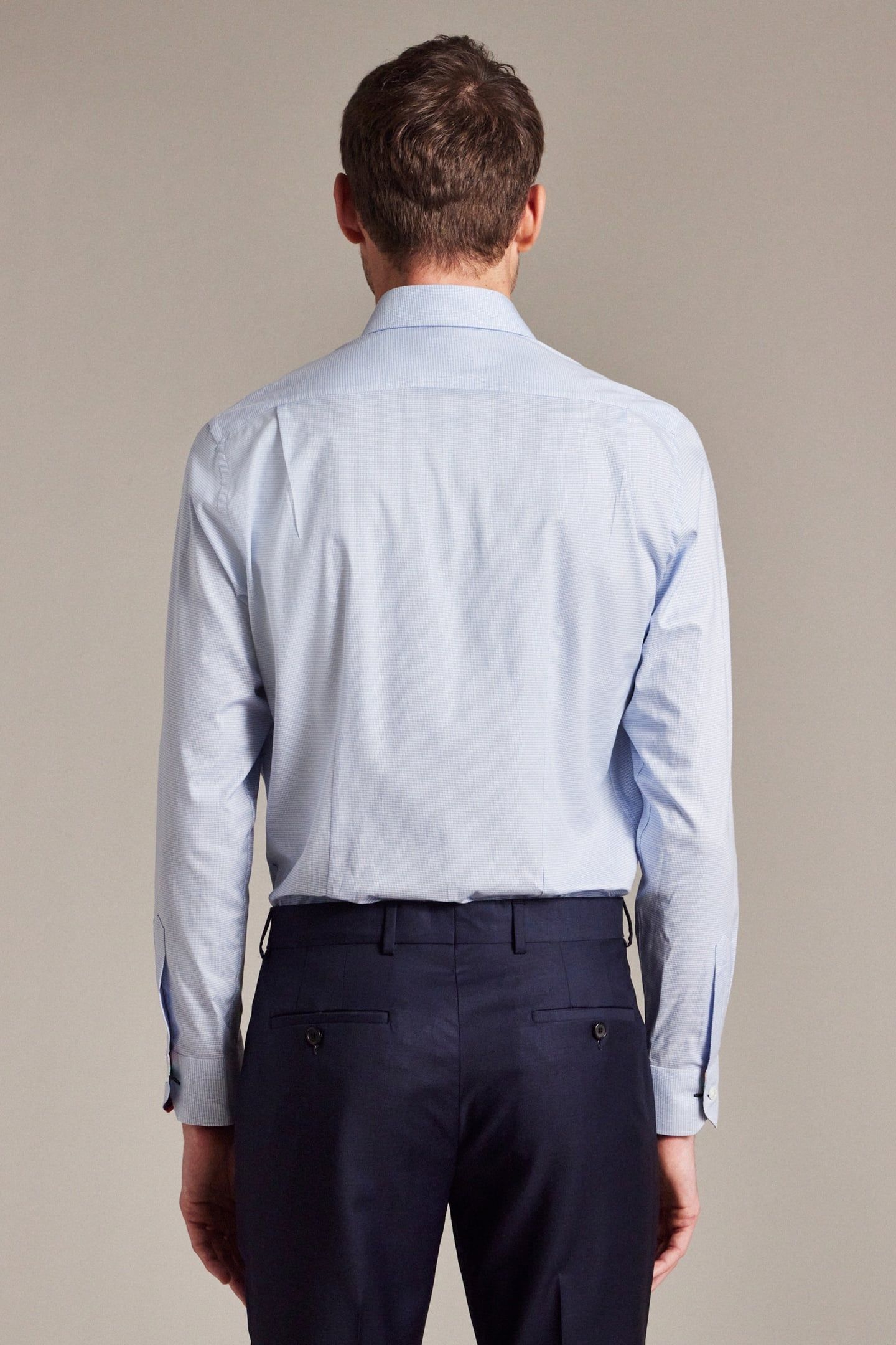 S/C TAILORED FIT SHIRT BLUE 2
