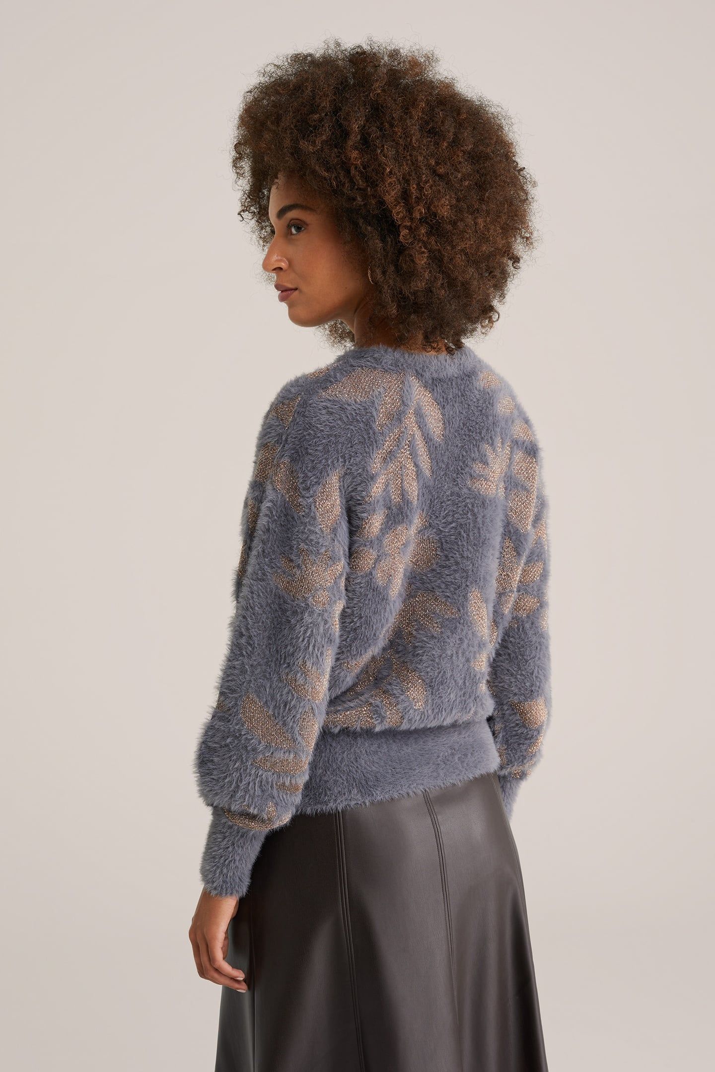 KNITTED PULLOVER GREYISH BLUE 2