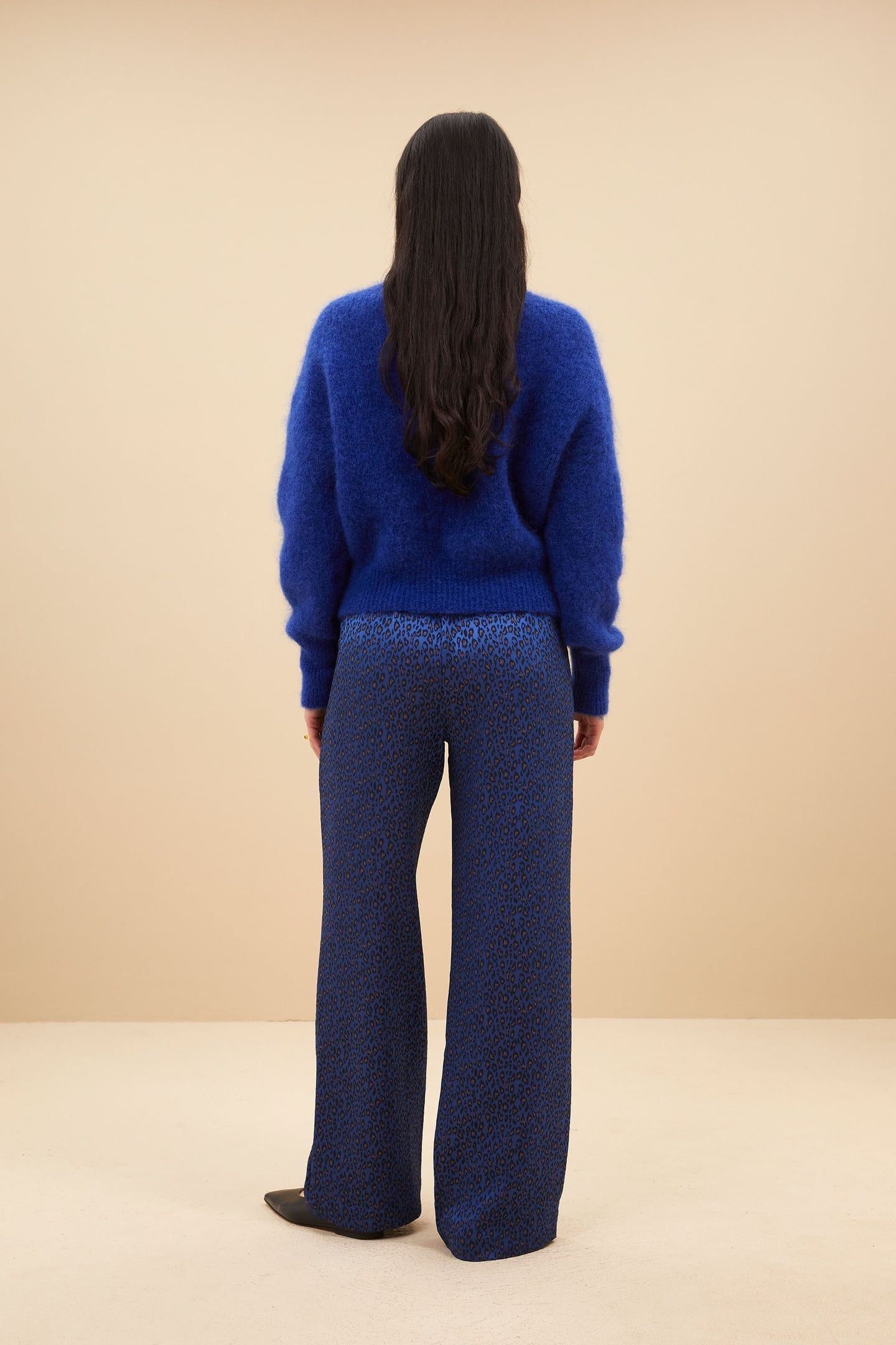 ROBYN BLUE CHEETAH PANTS BLUE CHEETAH PRINT 2