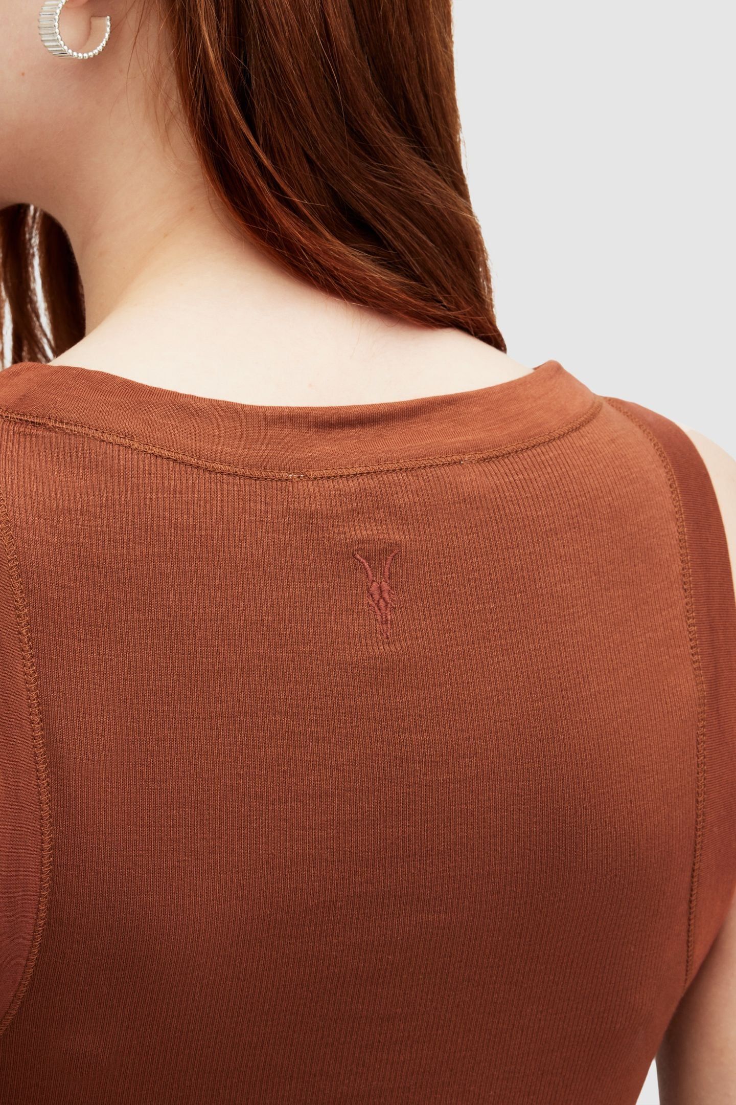 RINA CROPPED TANK BRUNETTE BROWN 5