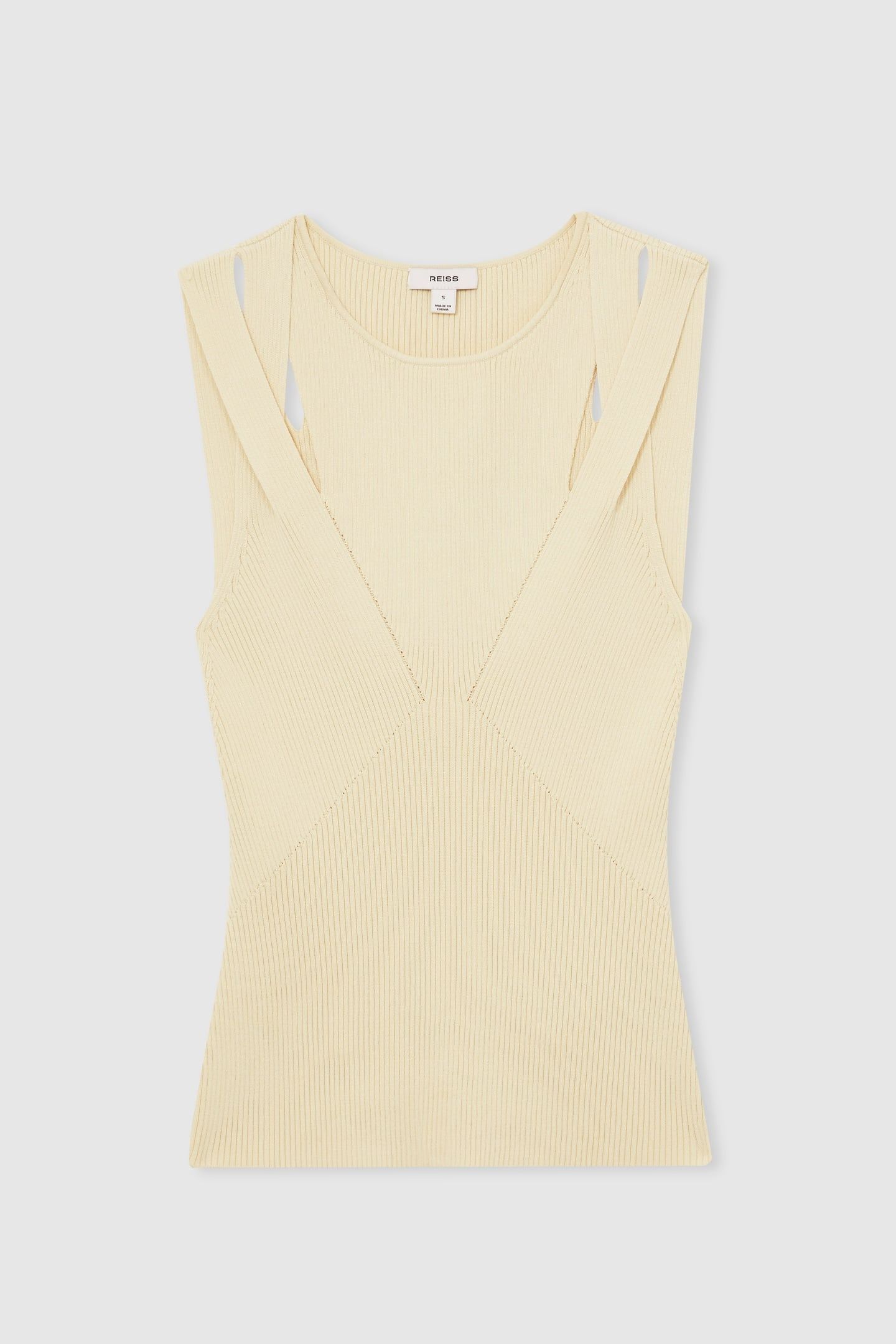 CUT OUT VEST CREAM 4
