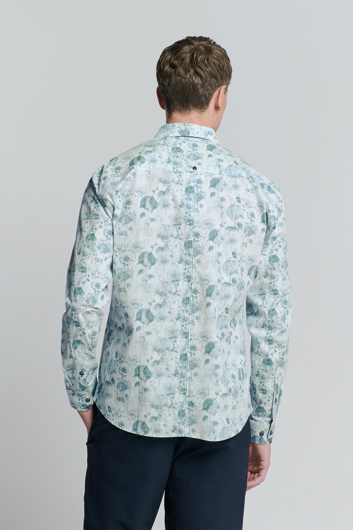 SHIRT STRETCH ALLOVER PRINTED CHALK 3