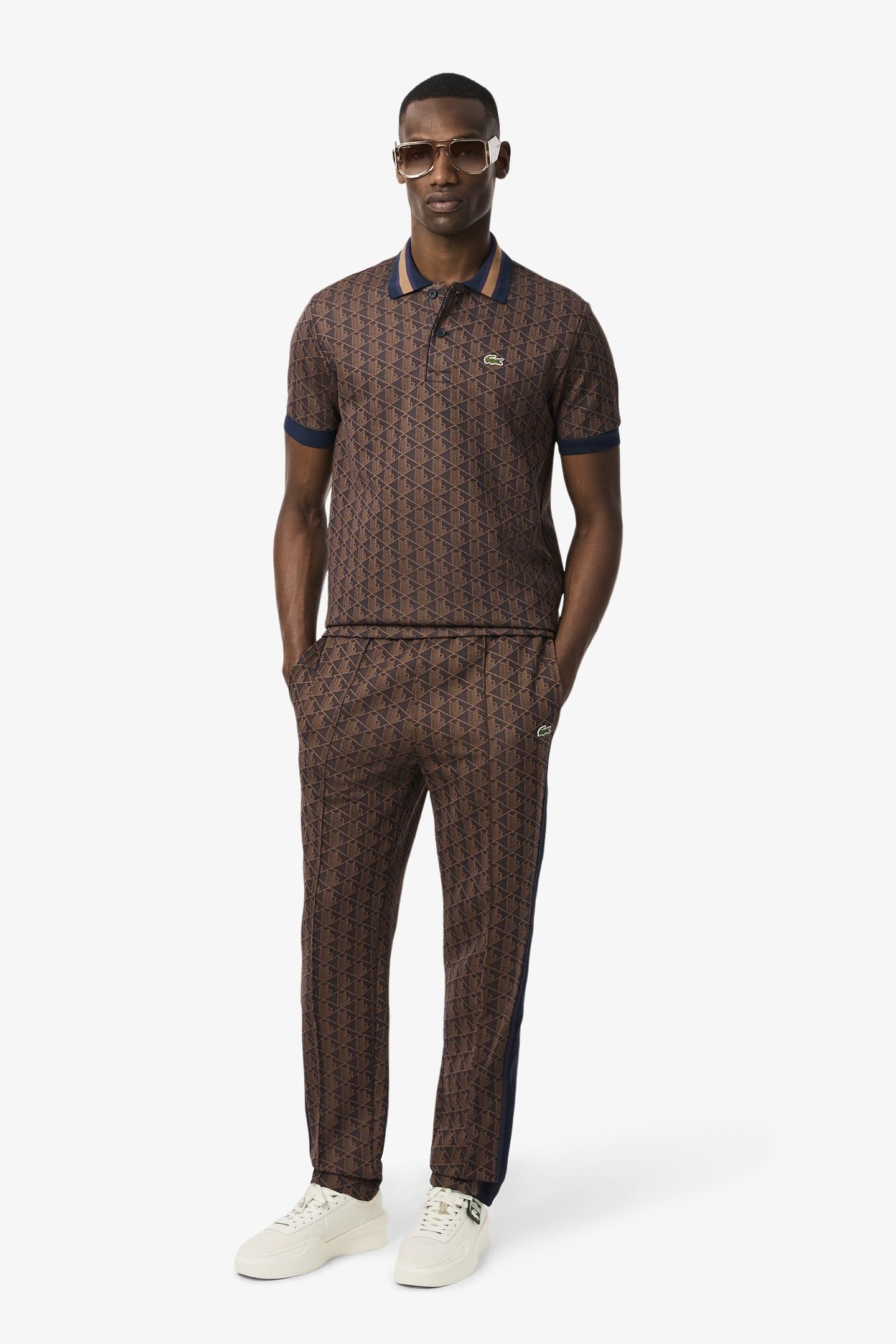TRACKSUIT TROUSERS VELVET/DATE BROWN 1