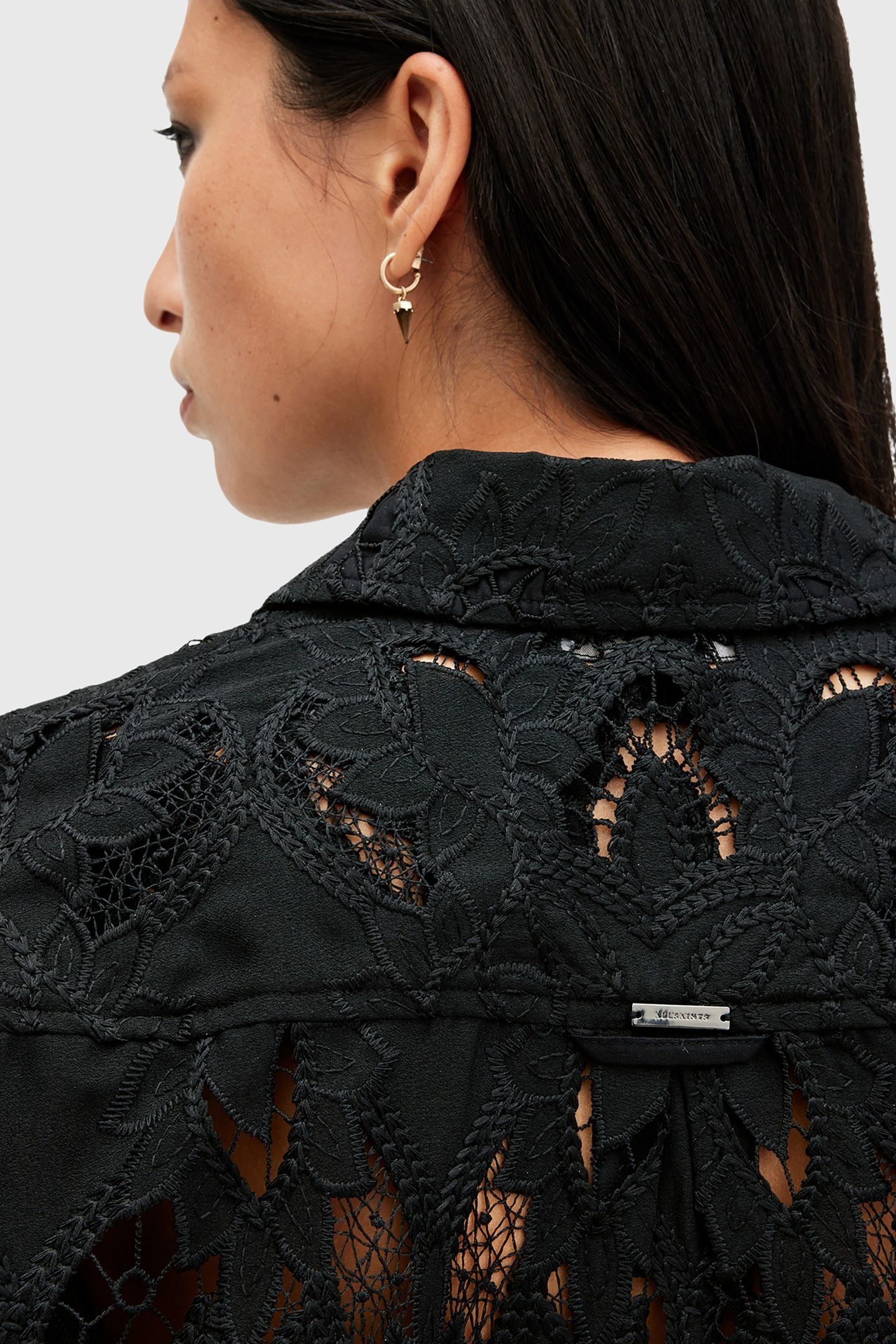 CHARLI EMB LS SHIRT BLACK 8