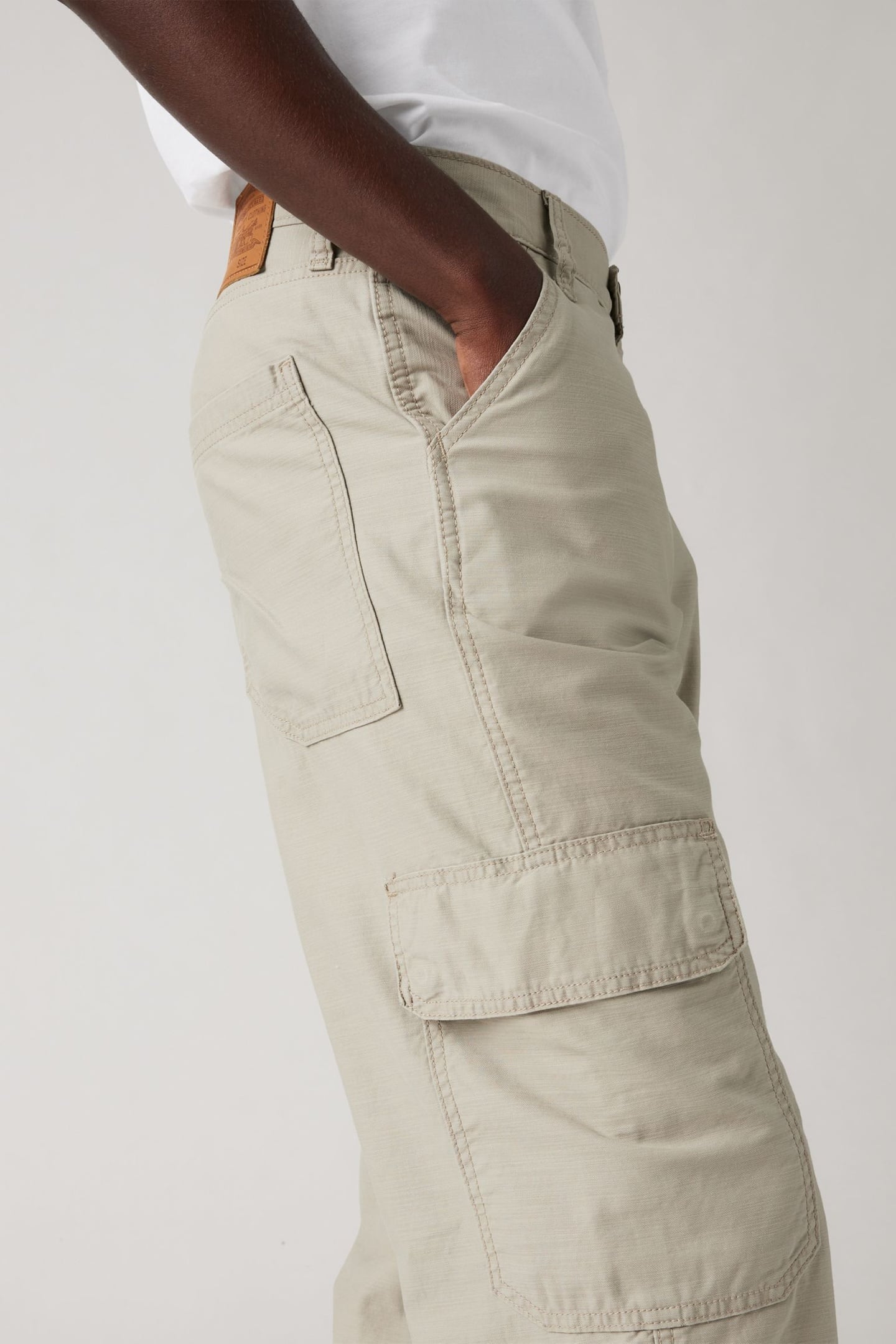 568 LOOSE STRAIGHT CARGO VINTAGE KHAKI 3