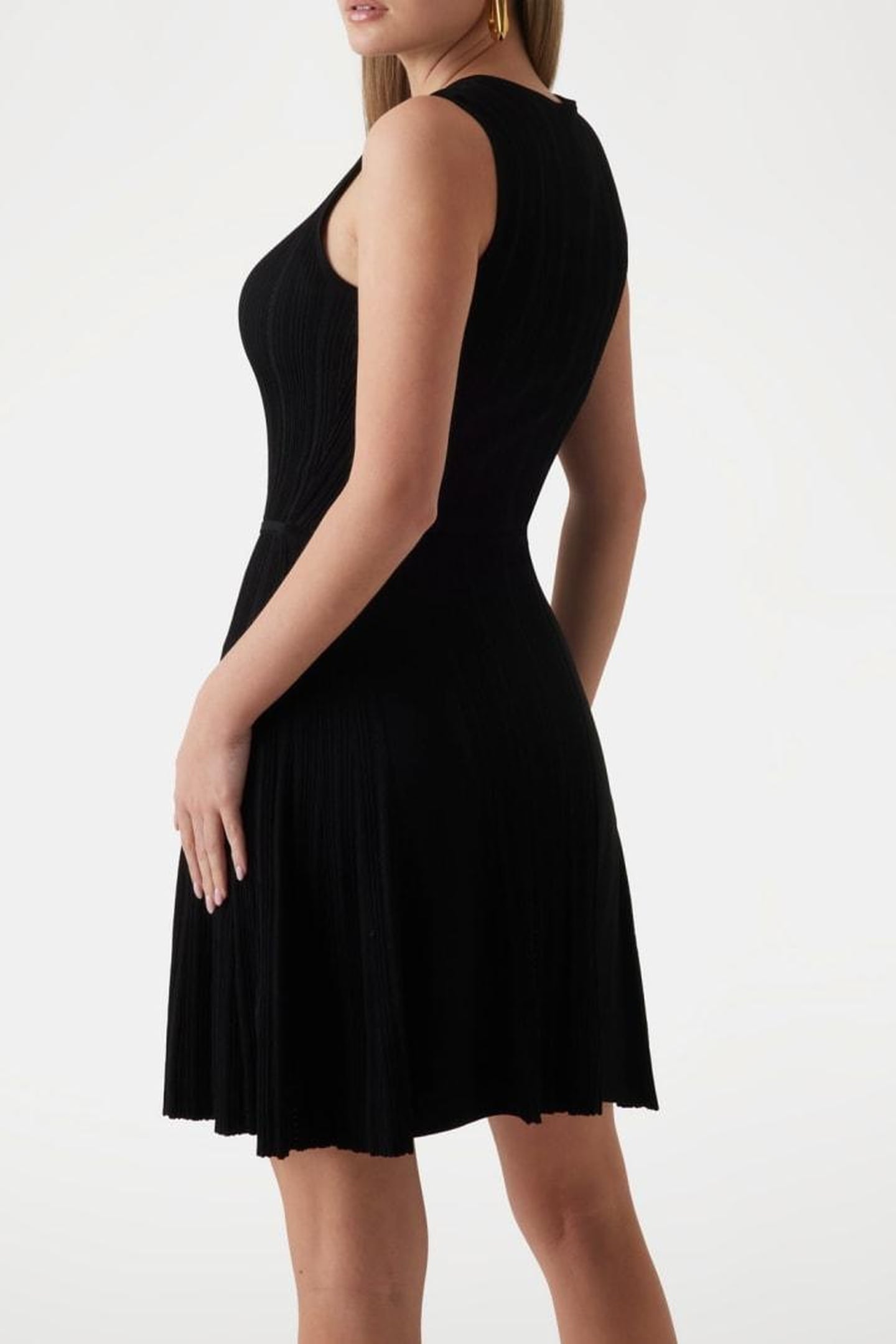 MARCIANO BY GUESS GIADA SL SWEATER DRESS JET BLACK 3