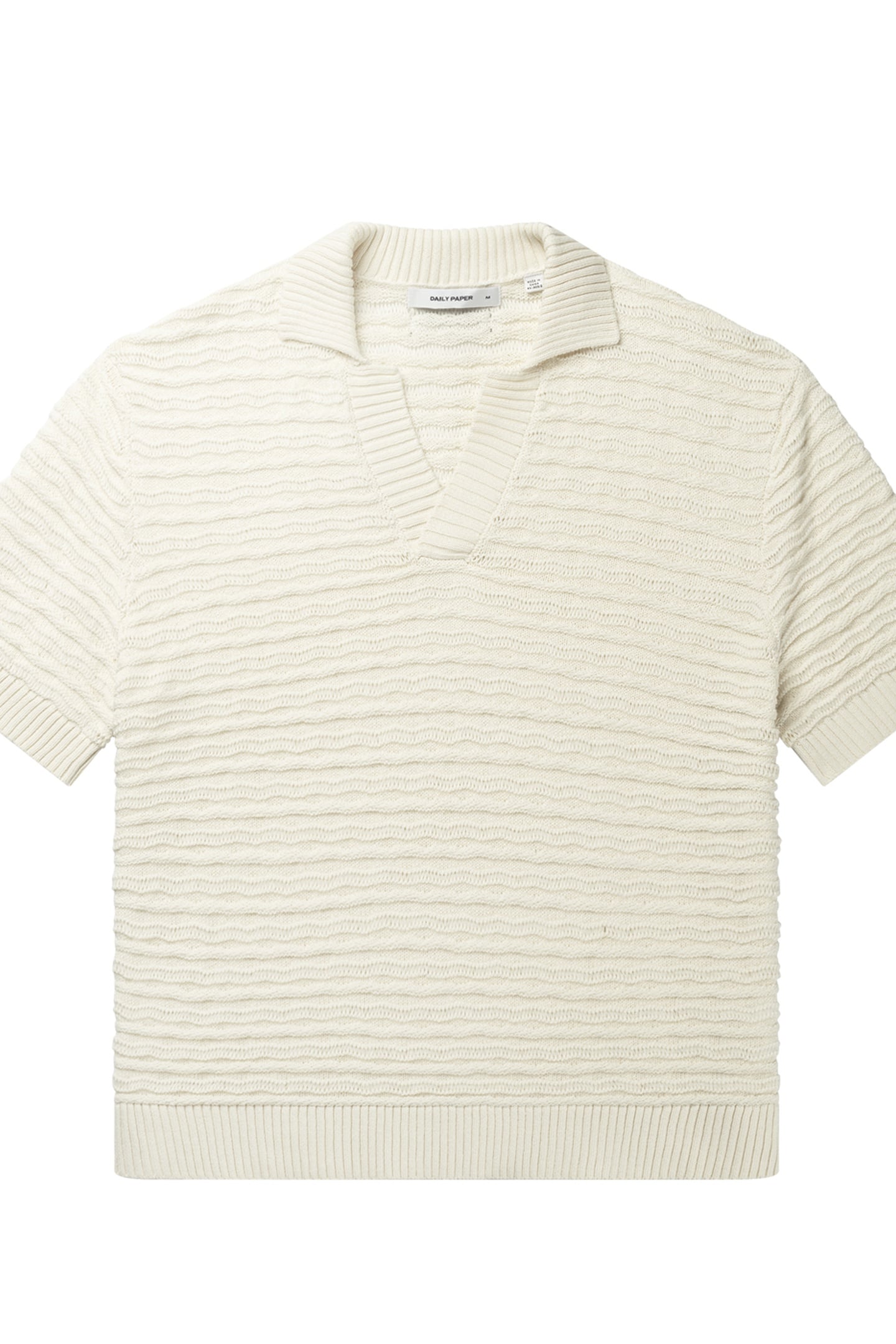 JABIR KNIT SHORT SLEEVE POLO FROST WHITE 4