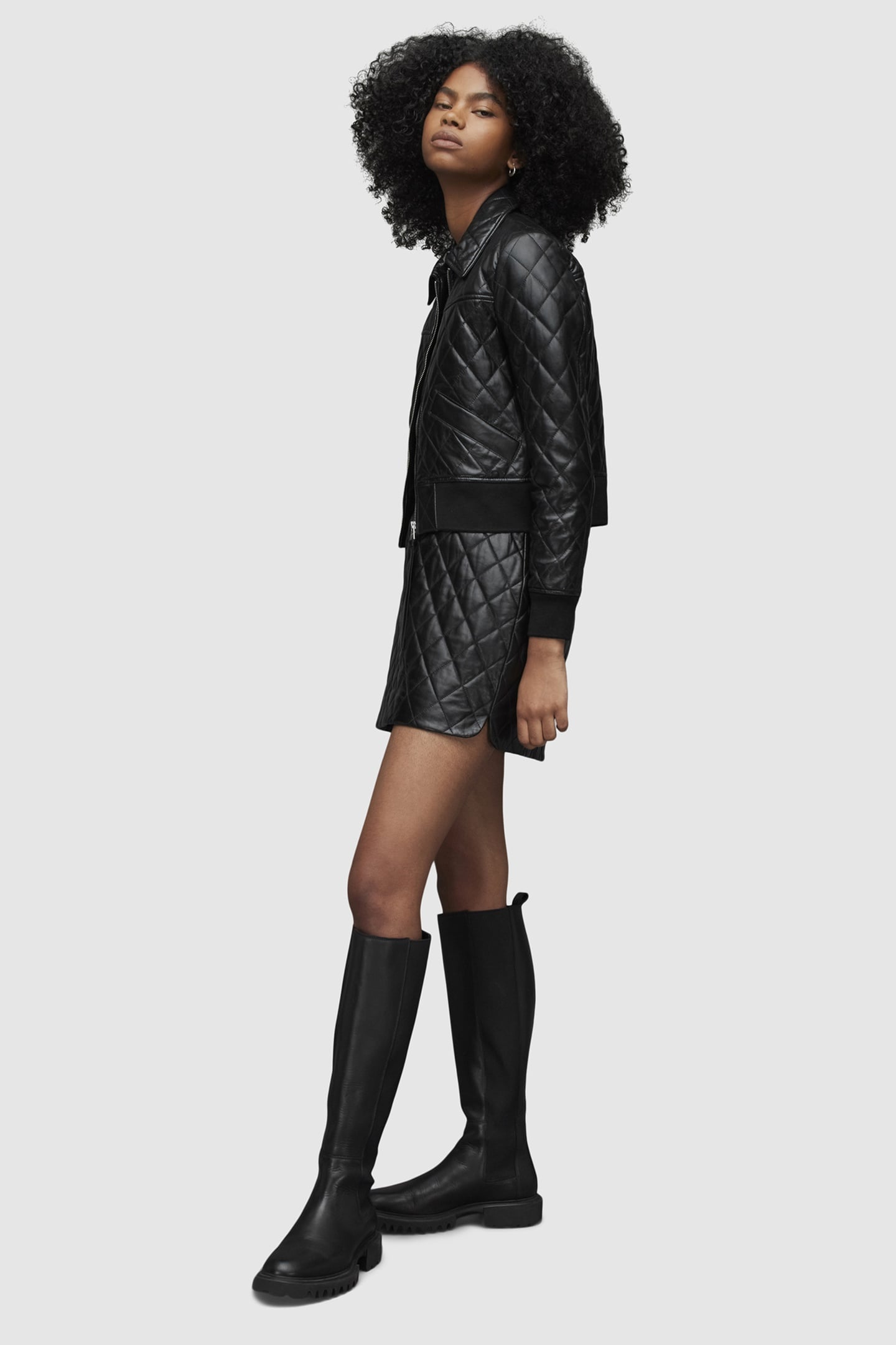 QUINN BOMBER HIGH SHINE BLACK 4