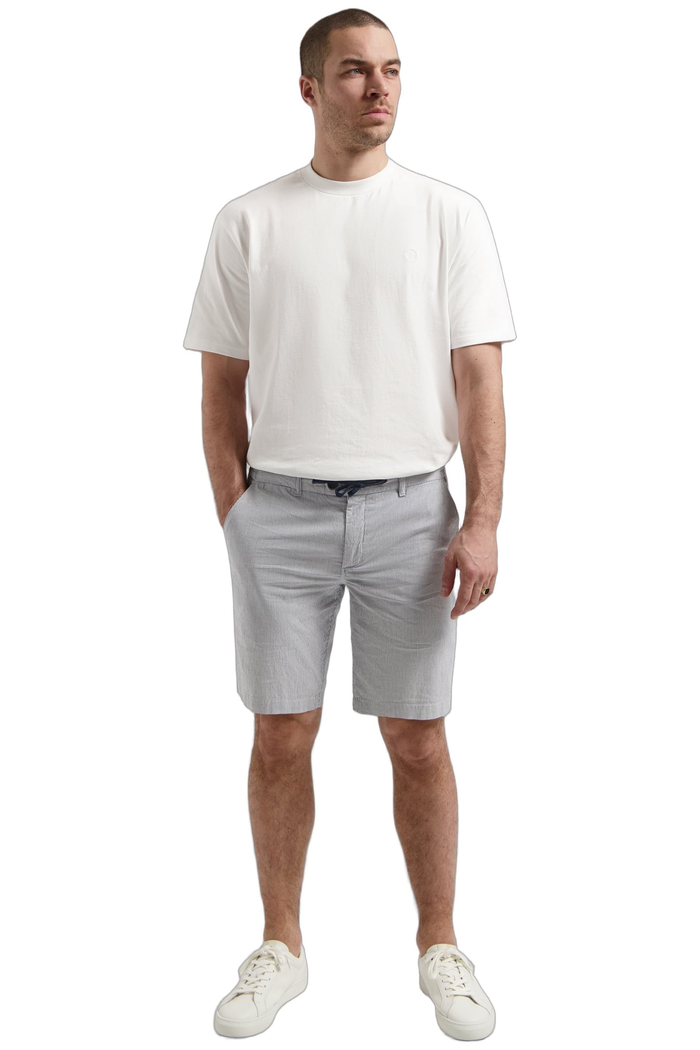 DS-LANCASTER STRIPE SHORTS DK. NAVY 2