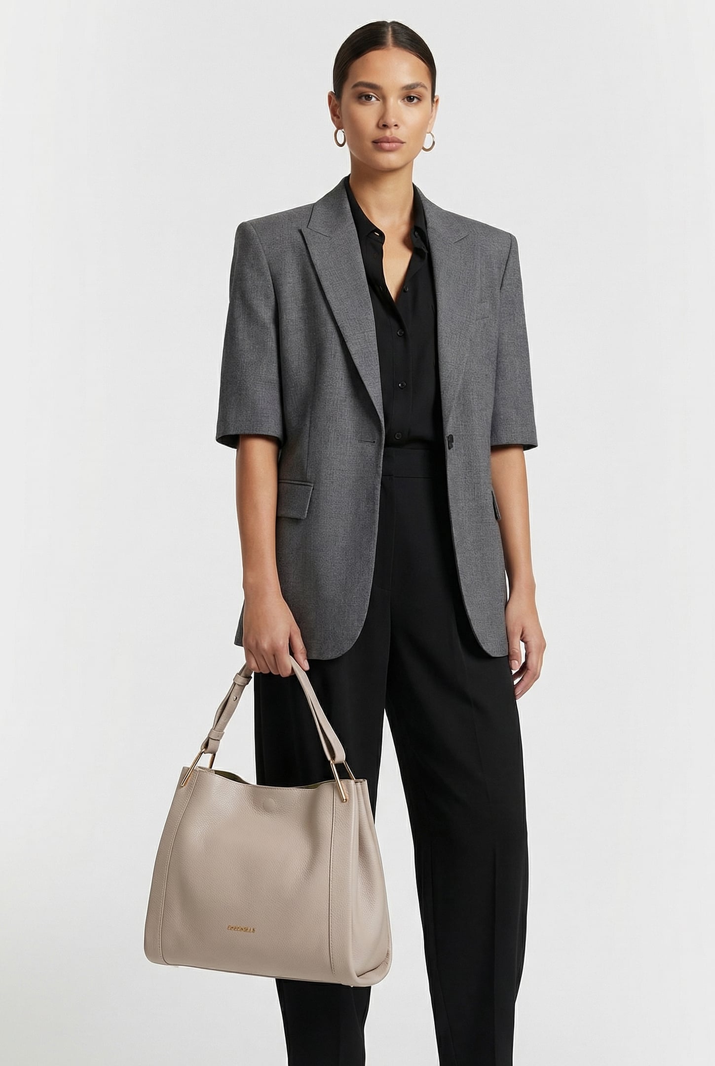SHOULDER BAG IN DOUBLE GRAINY LEATHER 1