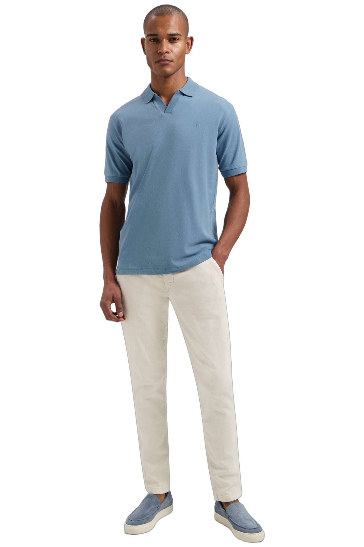DS-BOWIE V-NECK POLO PROVINCIAL BLUE 4