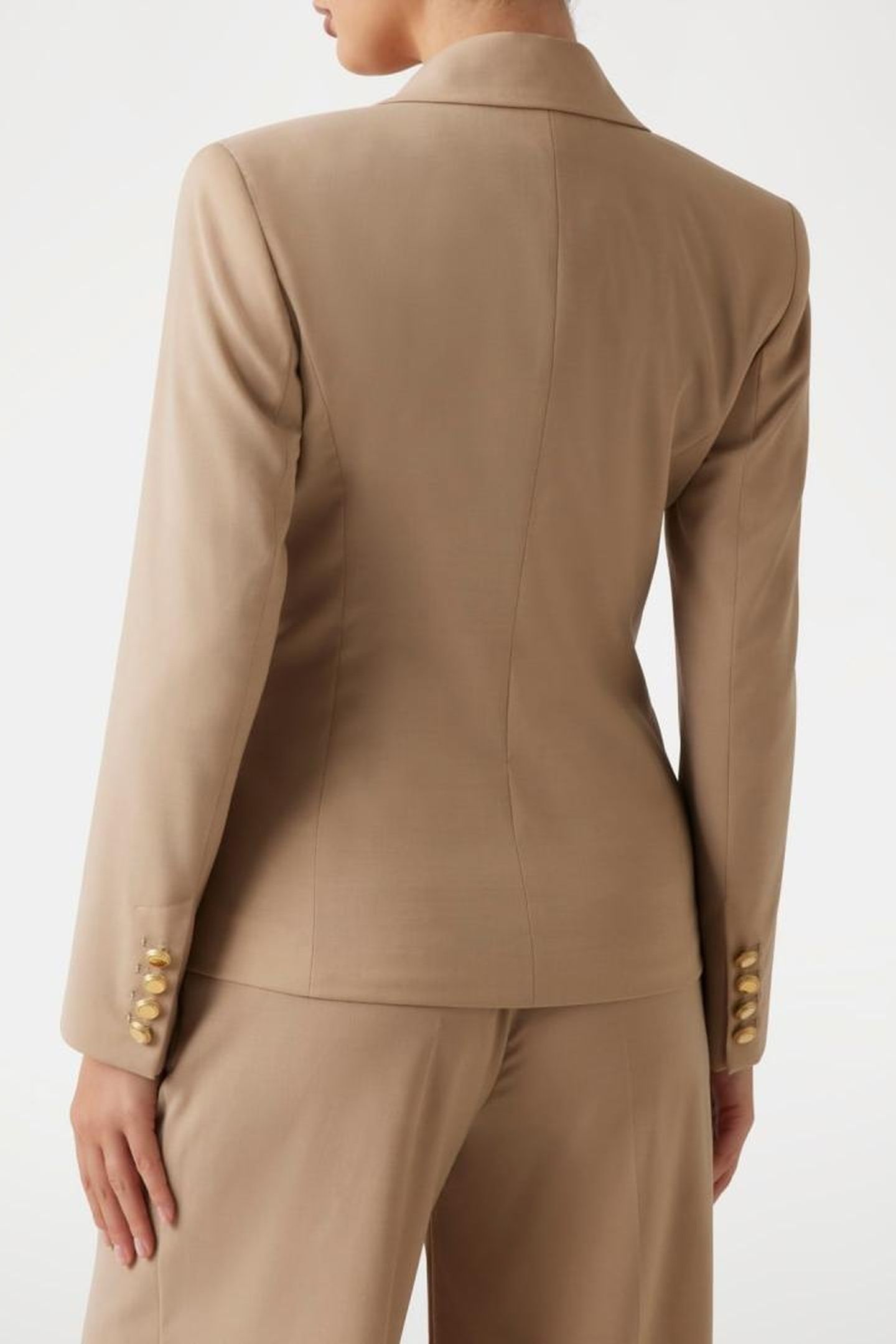 MARCIANO BY GUESS IRINA DOUBLE BREAST BLAZER NATURAL ALMOND 2