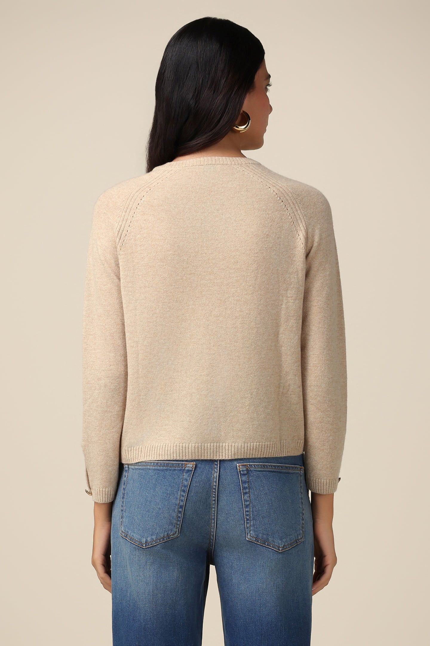 CASHMERE BLEND CREW-NECK SWEATER LIGHT BLUE 2