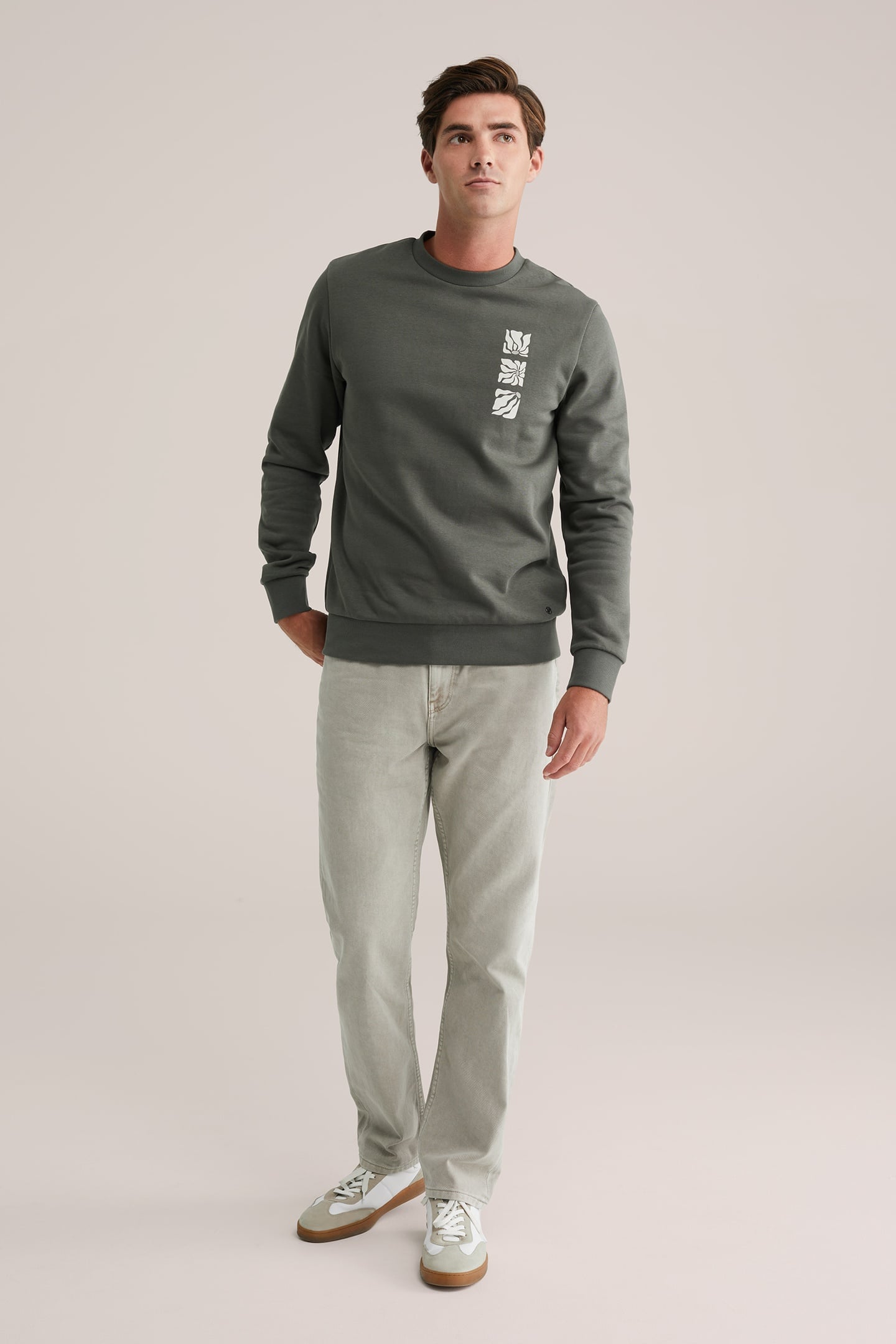 5-POCKET MID WAIST BEIGE 3