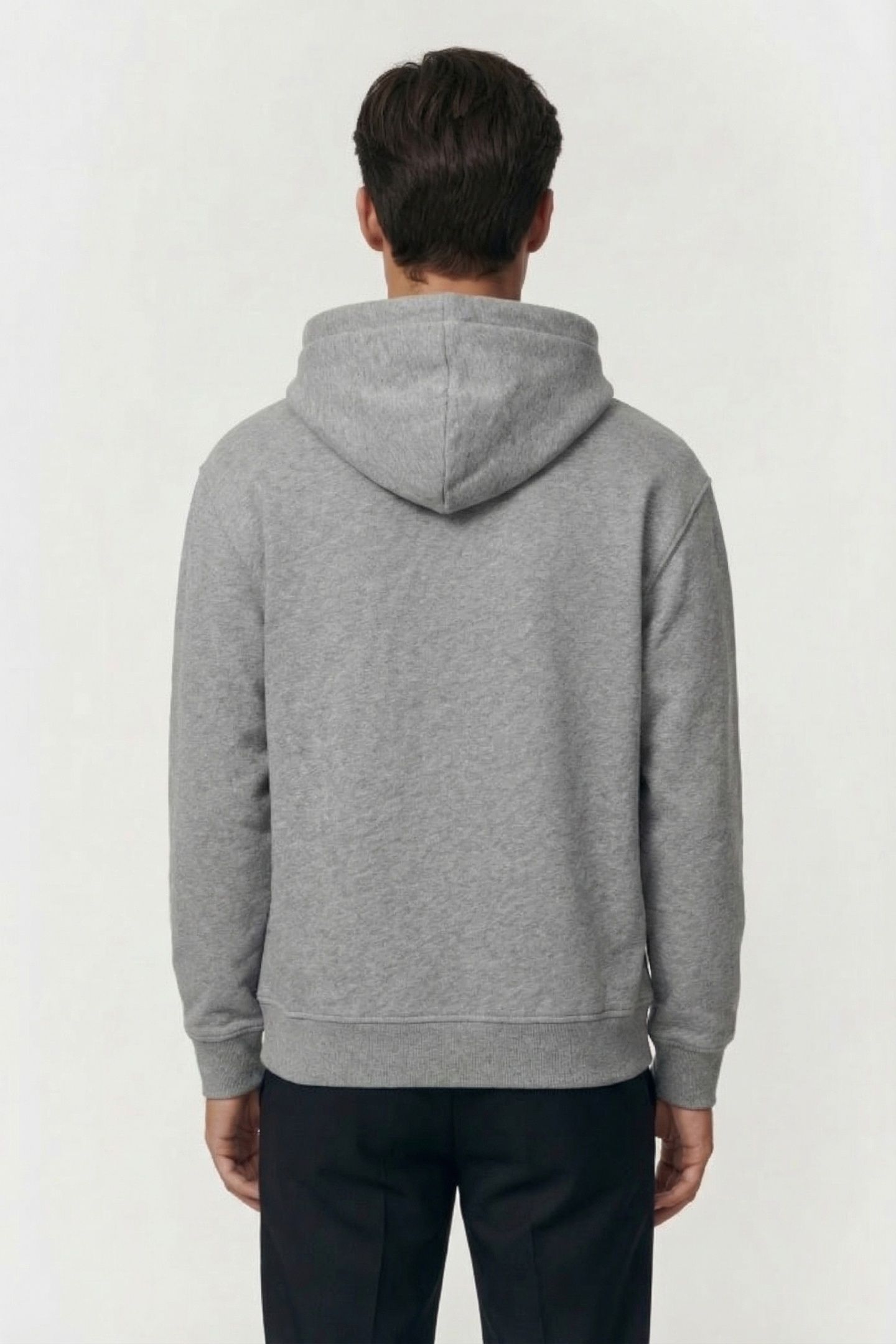 HOODY WITH LOGO T-SHIRTS GREY HEATHER MELANGE 2
