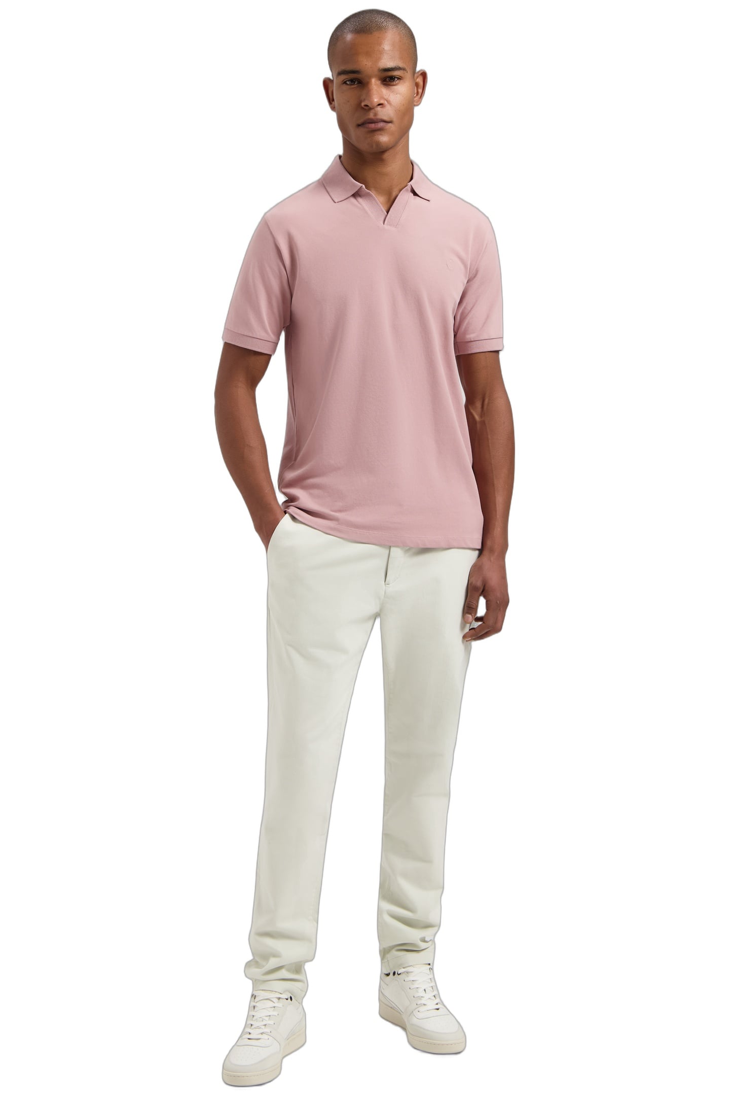 DS-BOWIE V-NECK POLO WOODROSE 4