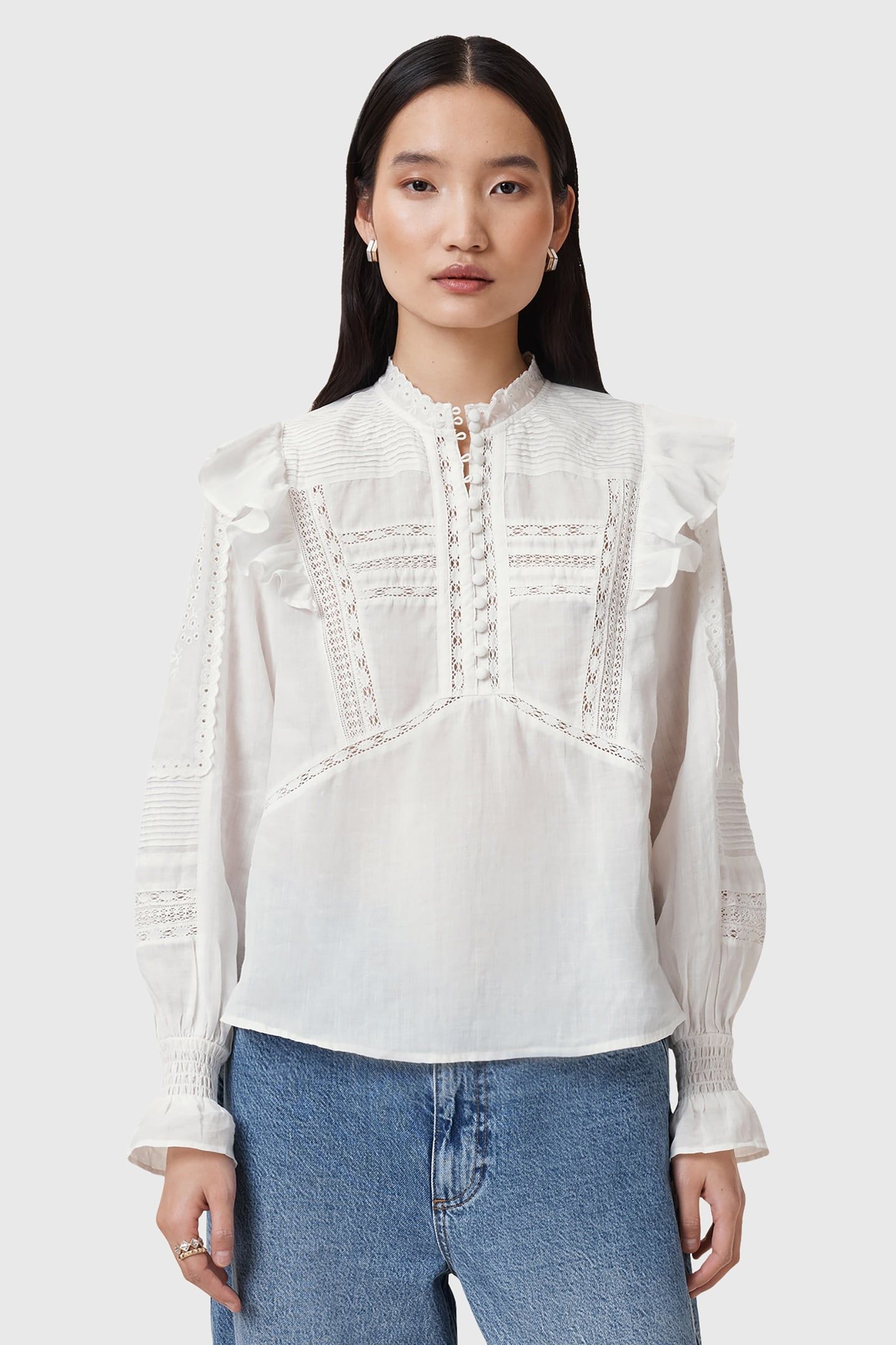 HEATHER TOP CHALK WHITE 1