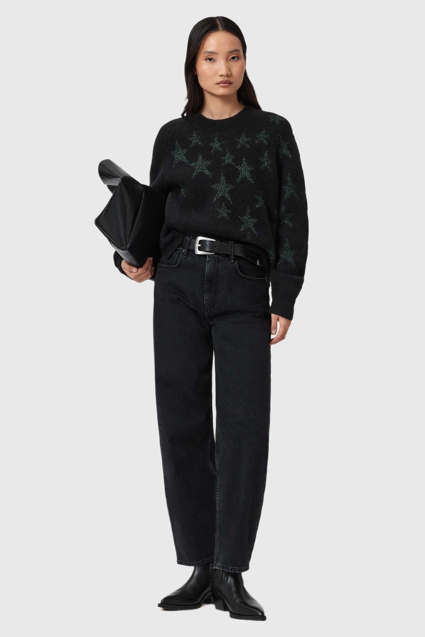 COSMOS JUMPER BLACK/GREEN 5