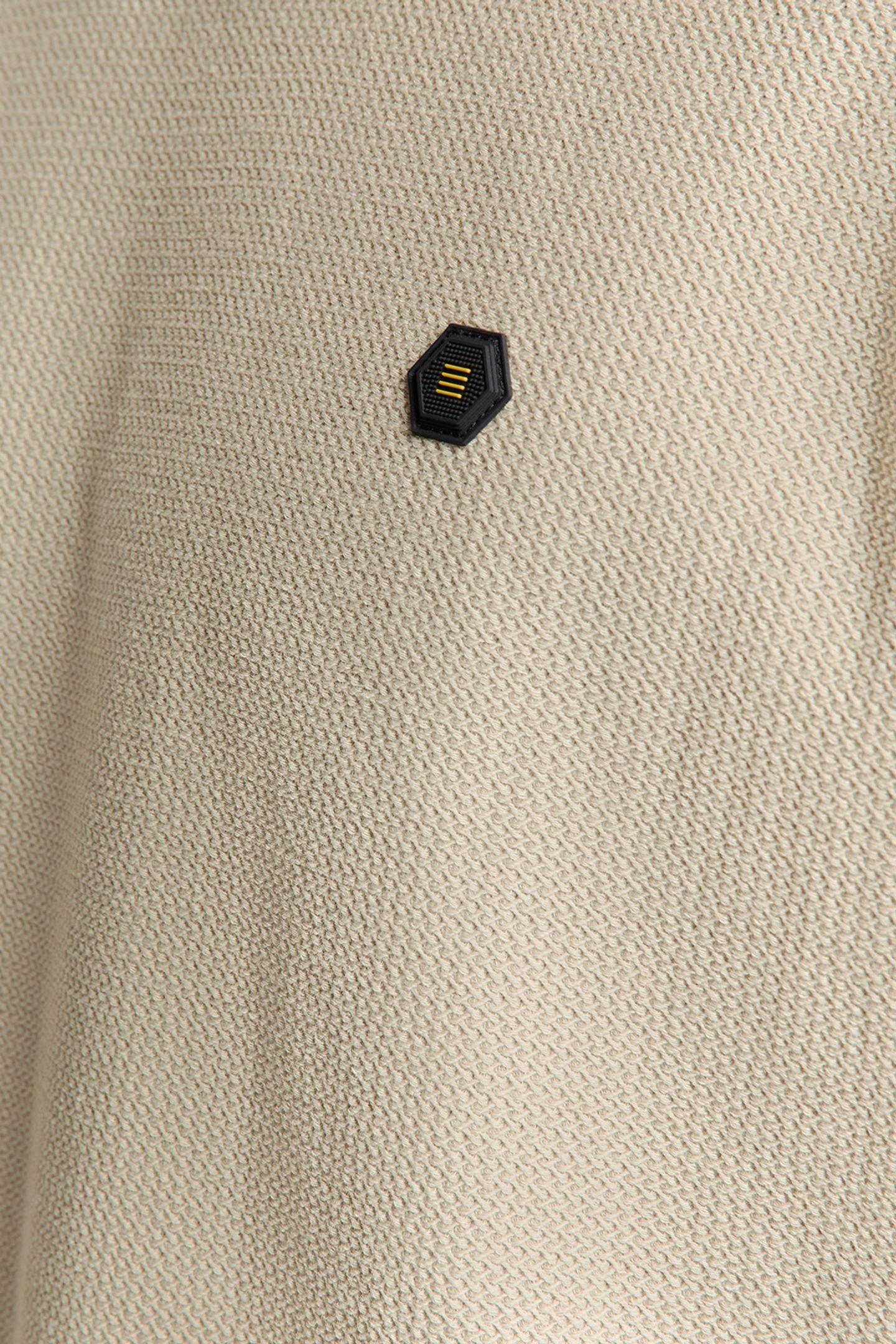 T-SHIRT CREWNECK SOLID RELIEF JACQUARD SAND 7