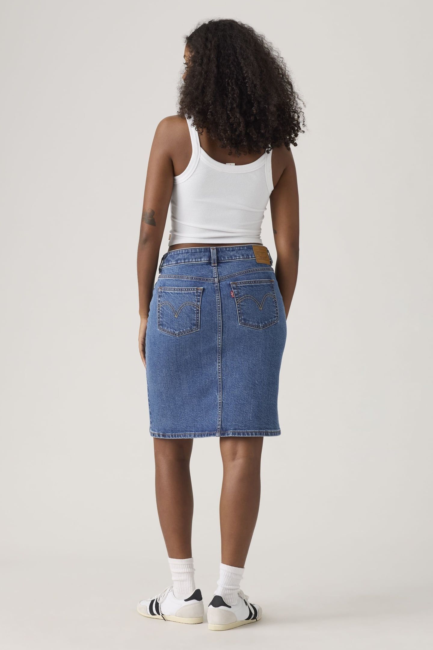 LOW MIDI SKIRT BLUE 4