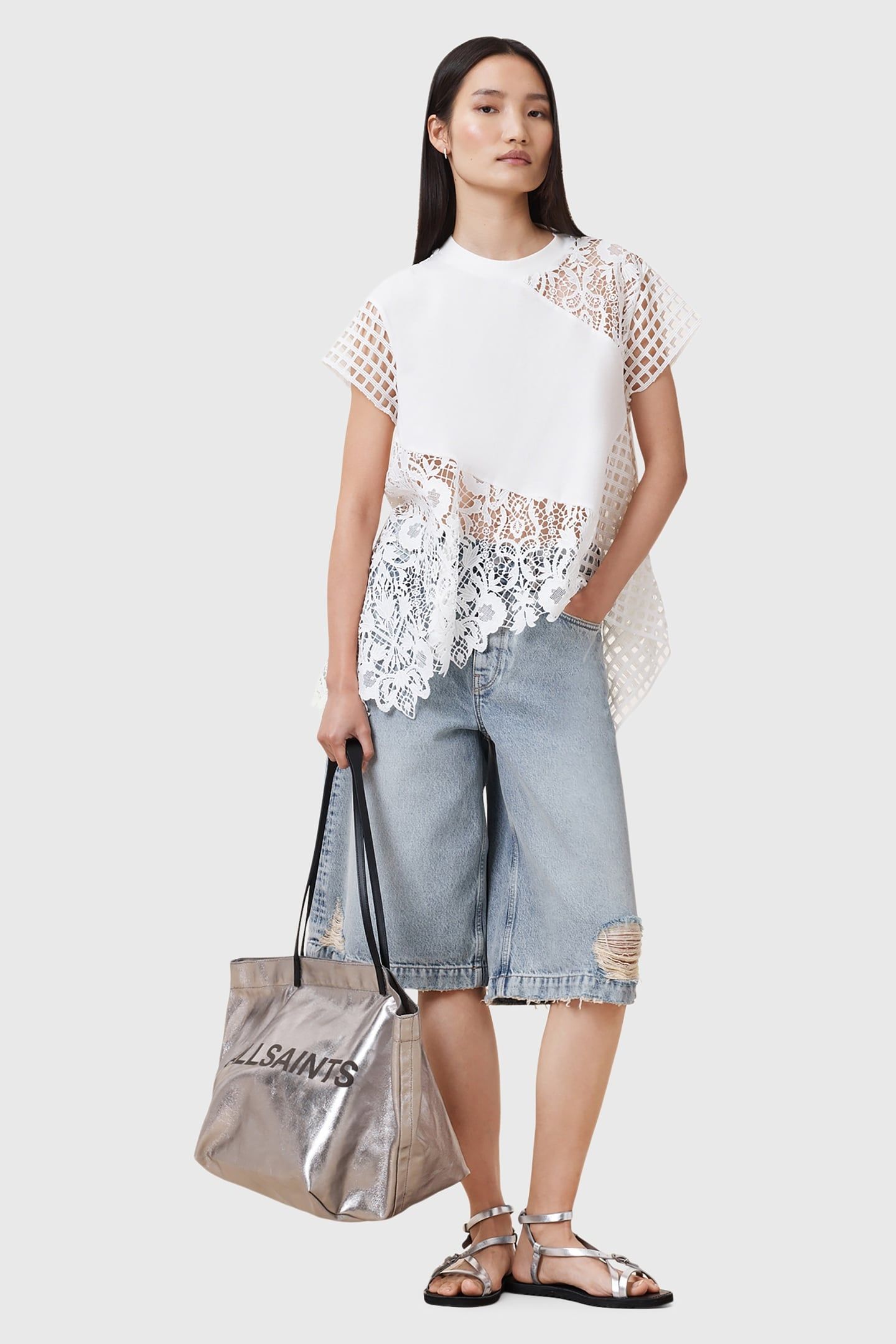 ZALA CROCHET TOP ECRU WHITE 1