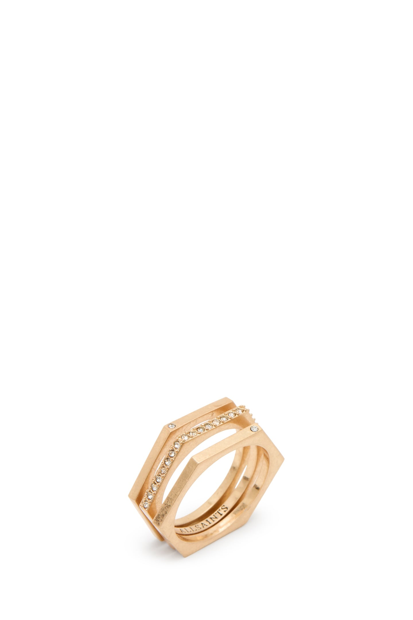 BEX RING SET WARM BRASS 3