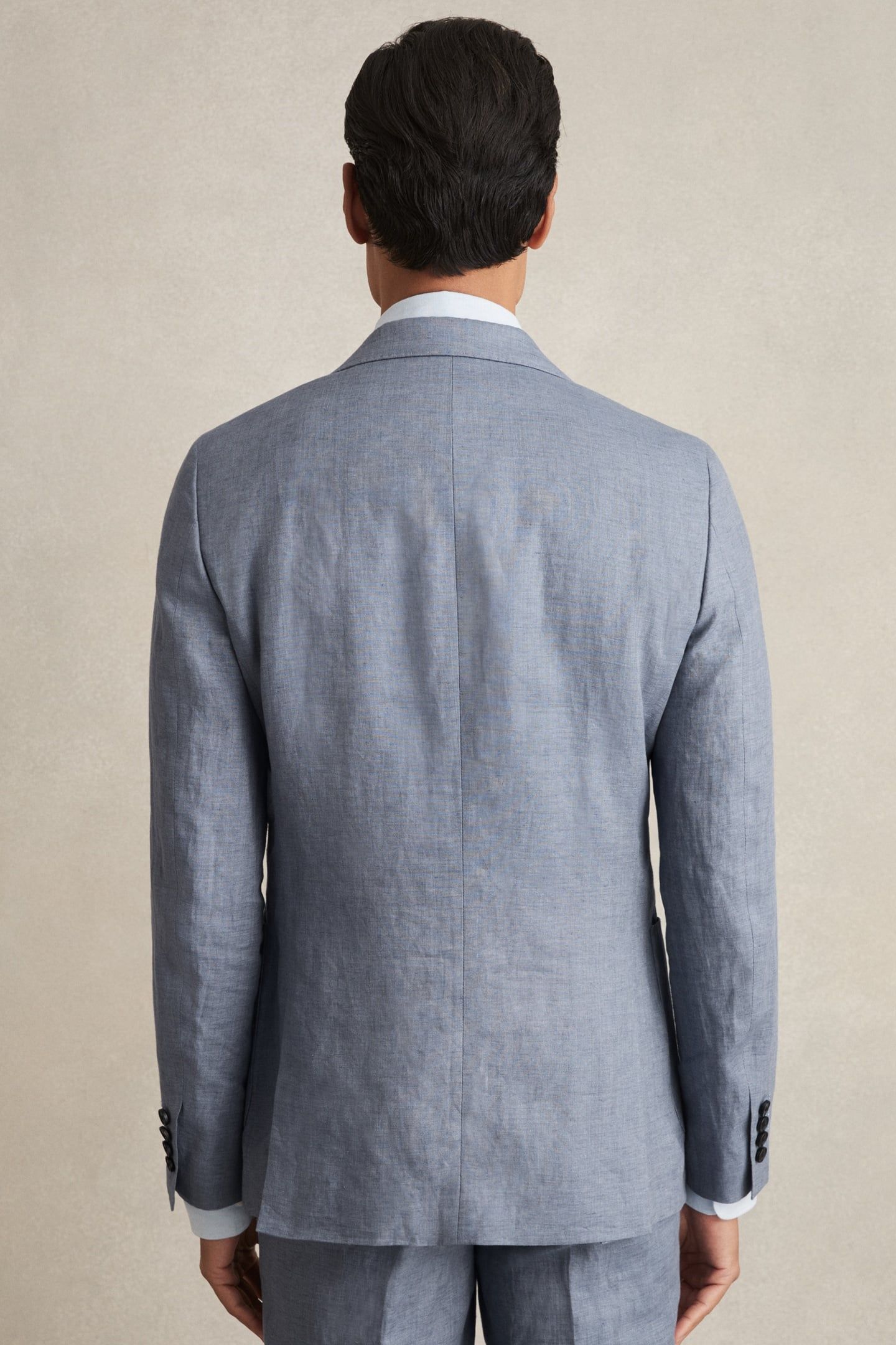 SB 2B NOTCH LINEN BLAZER AIRFORCE BLUE 3