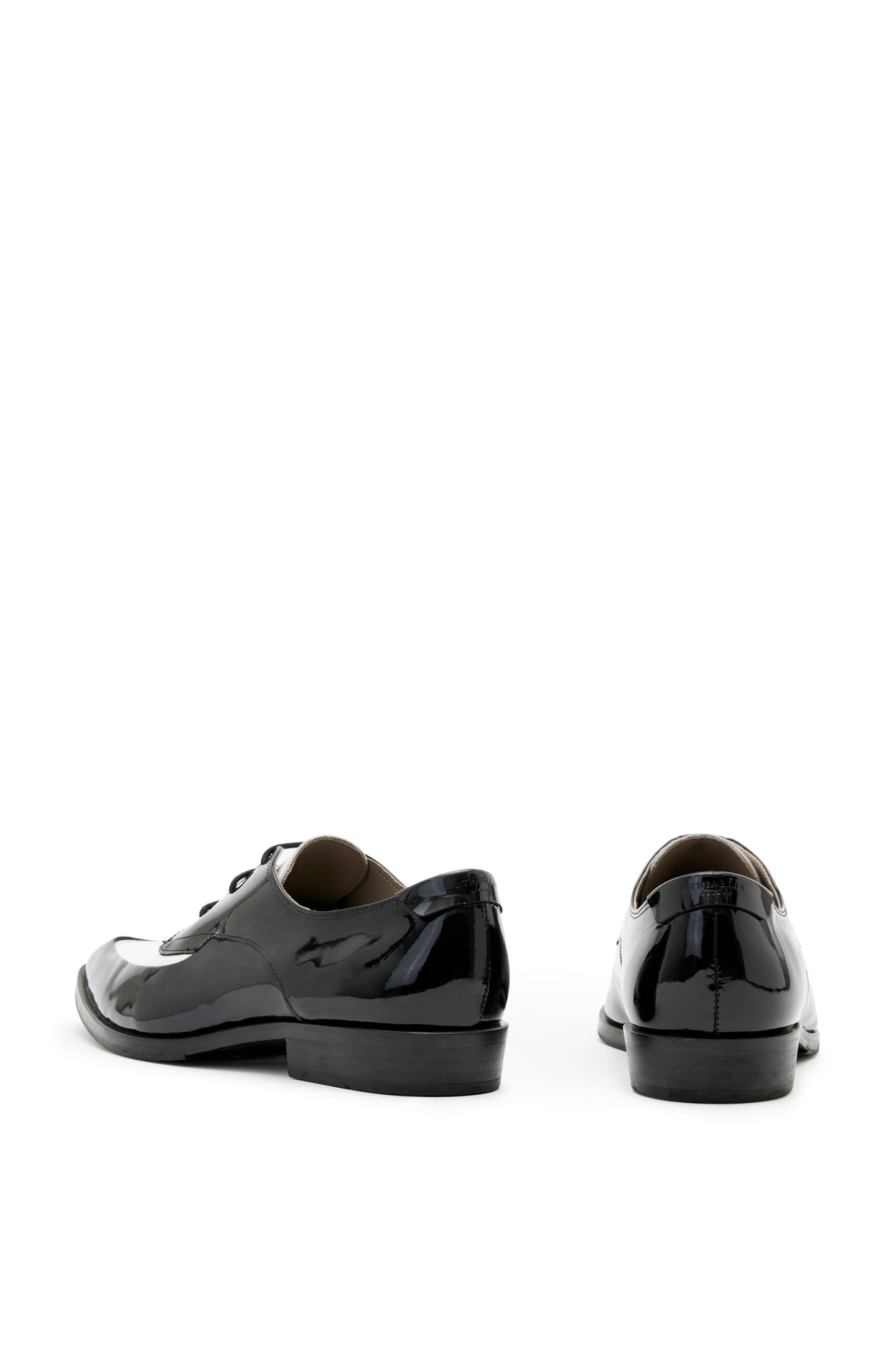 LEX PATENT LACE UP BLACK/WHITE 2