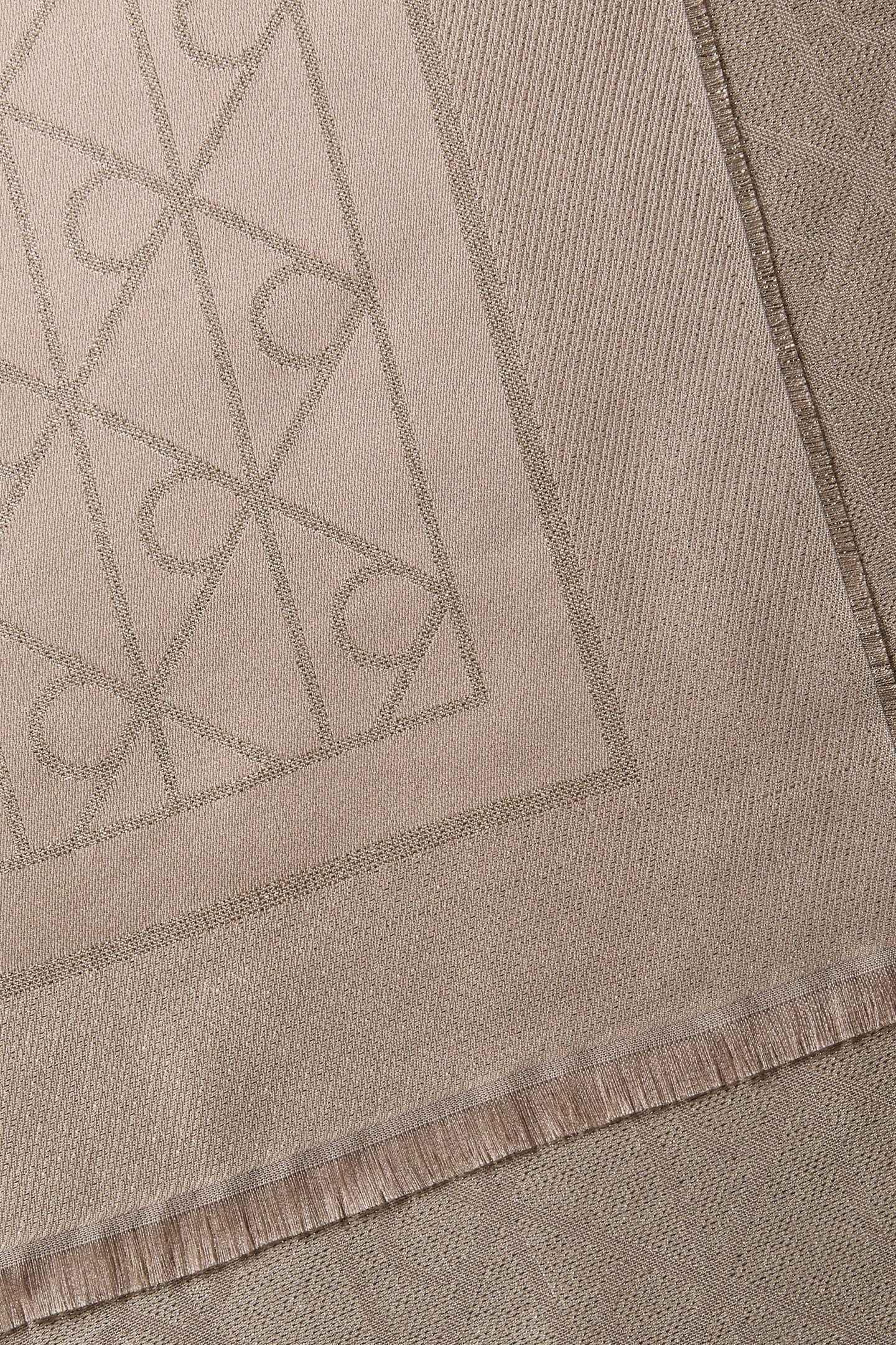 EMBLEM SHINE SIGNATURE SCARF OYSTER MUSHROOM 4