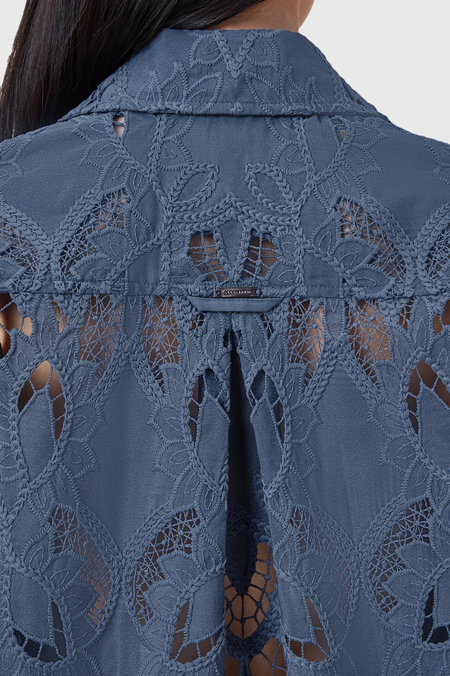 CHARLI EMB SHIRT DUSTY BLUE 5