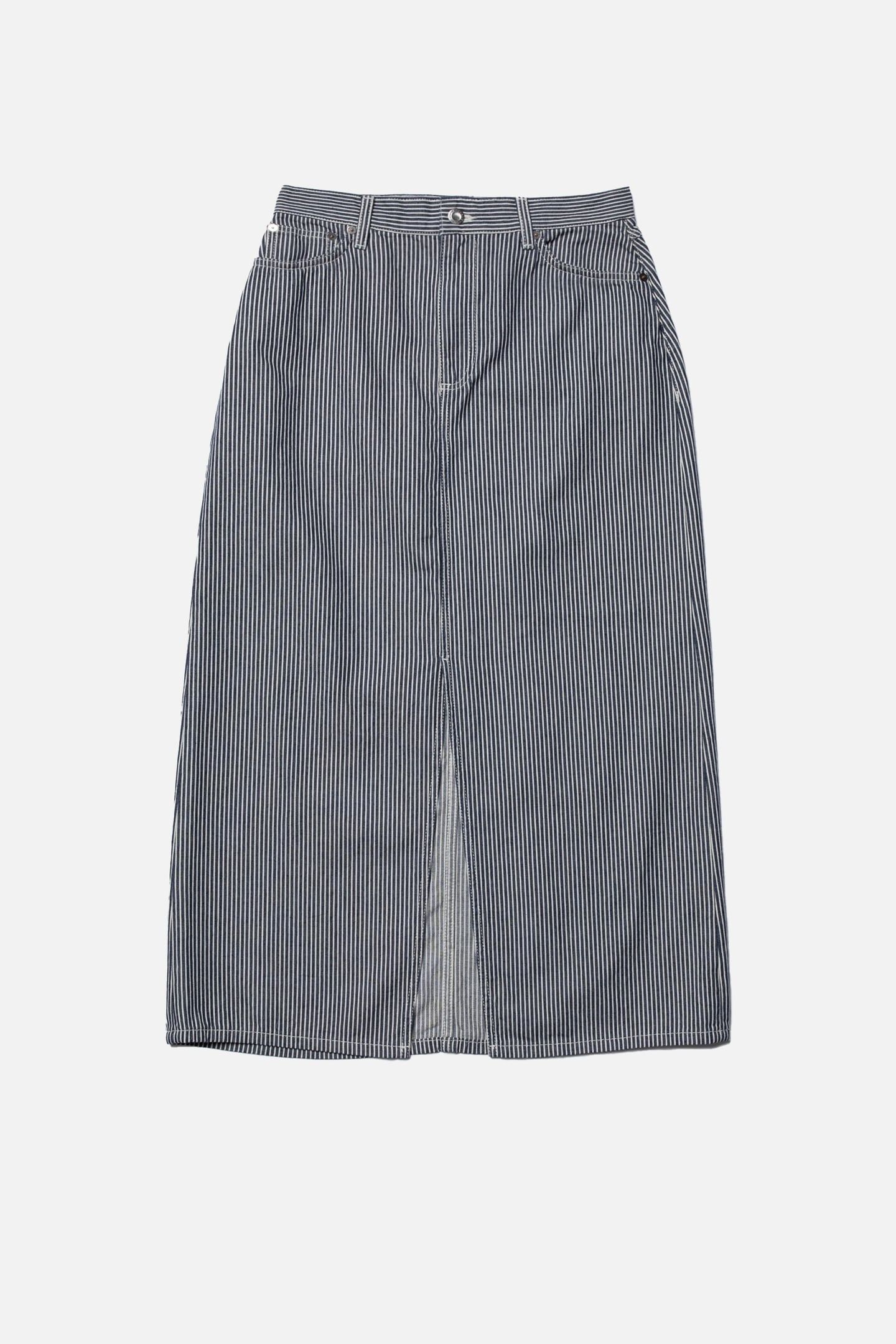 ANNA HICKORY STRIPED SKIRT BLUE 3