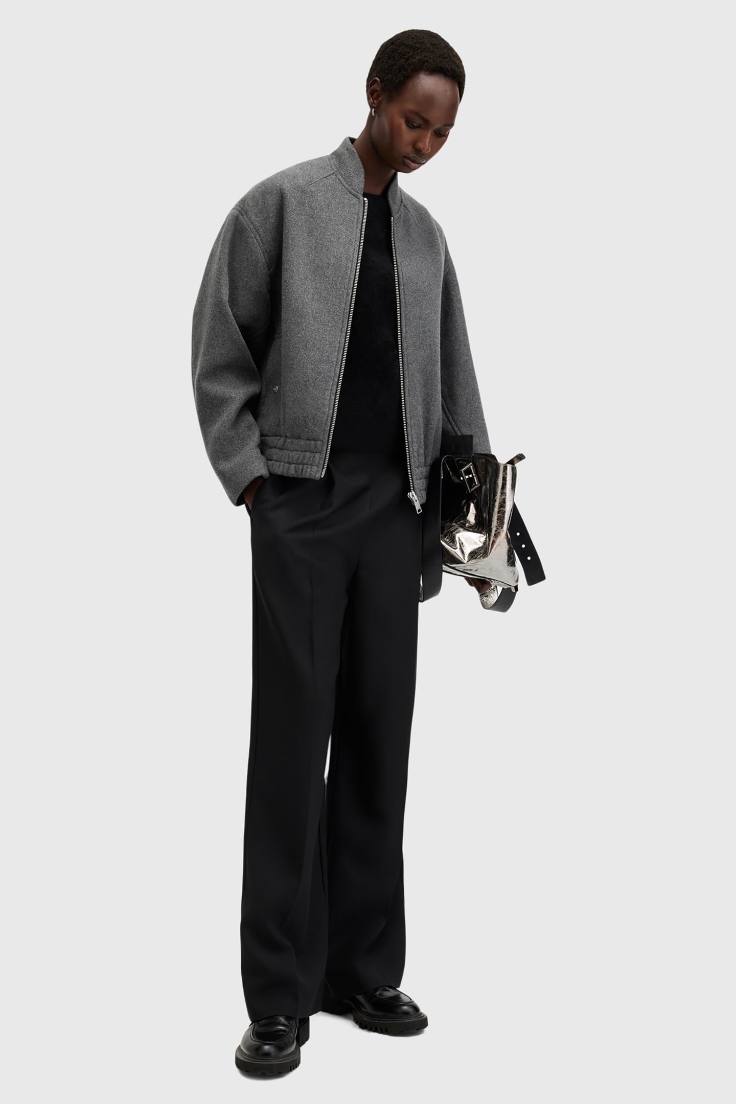 HACKNEY BOMBER GREY 1