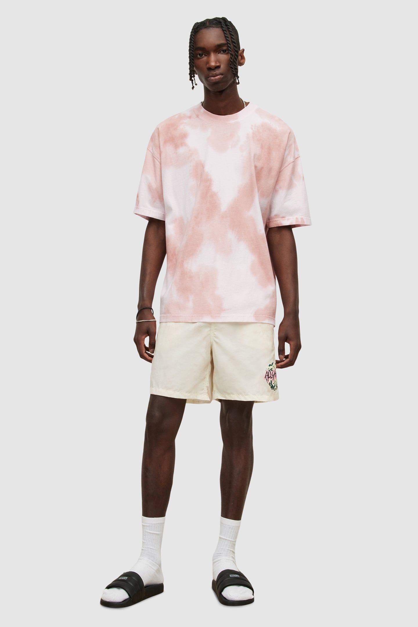SHREDDER SWIMSHORT COASTAL WHITE/PINK 3