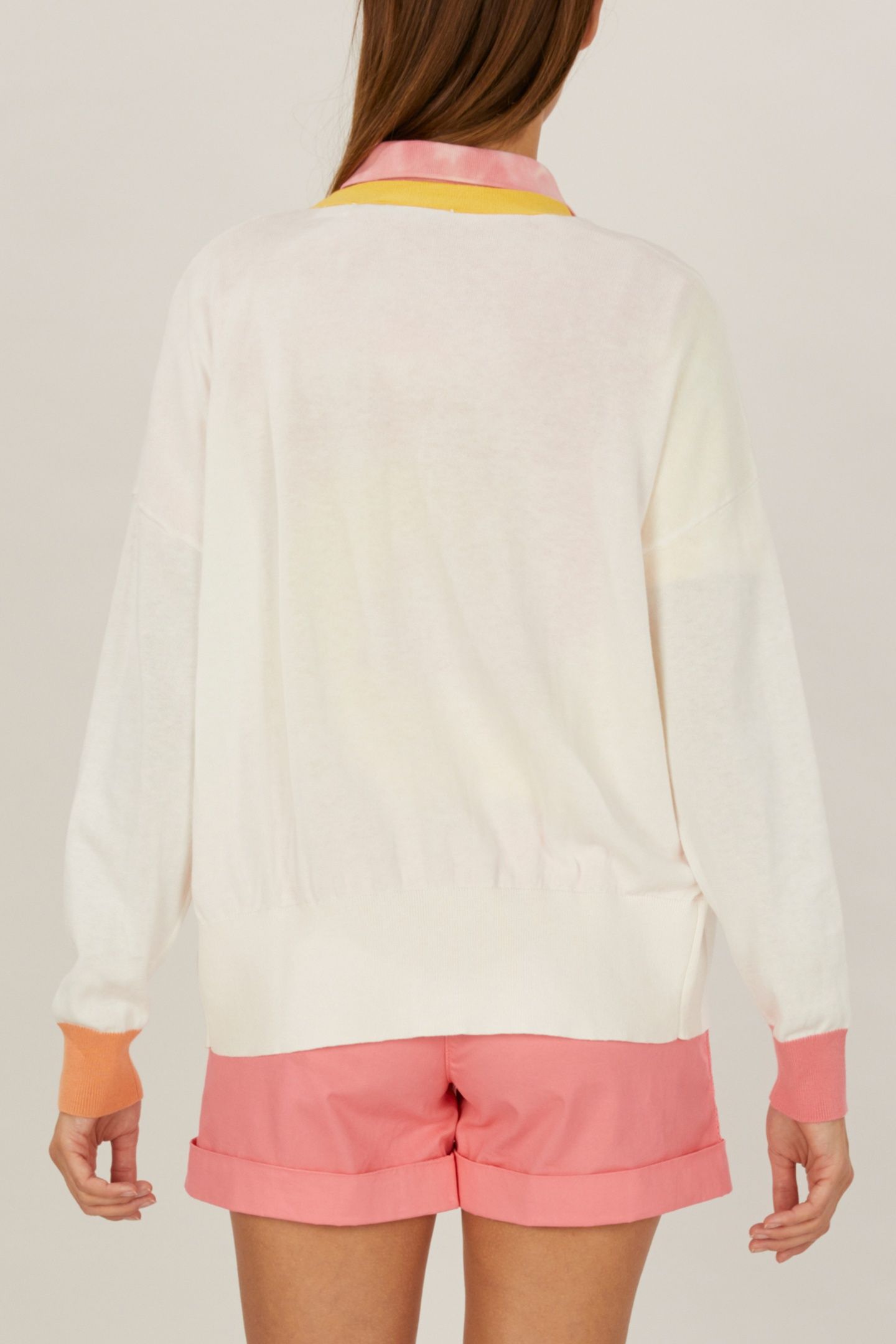 MULTICOLORED CARDIGAN IN WHITE 3
