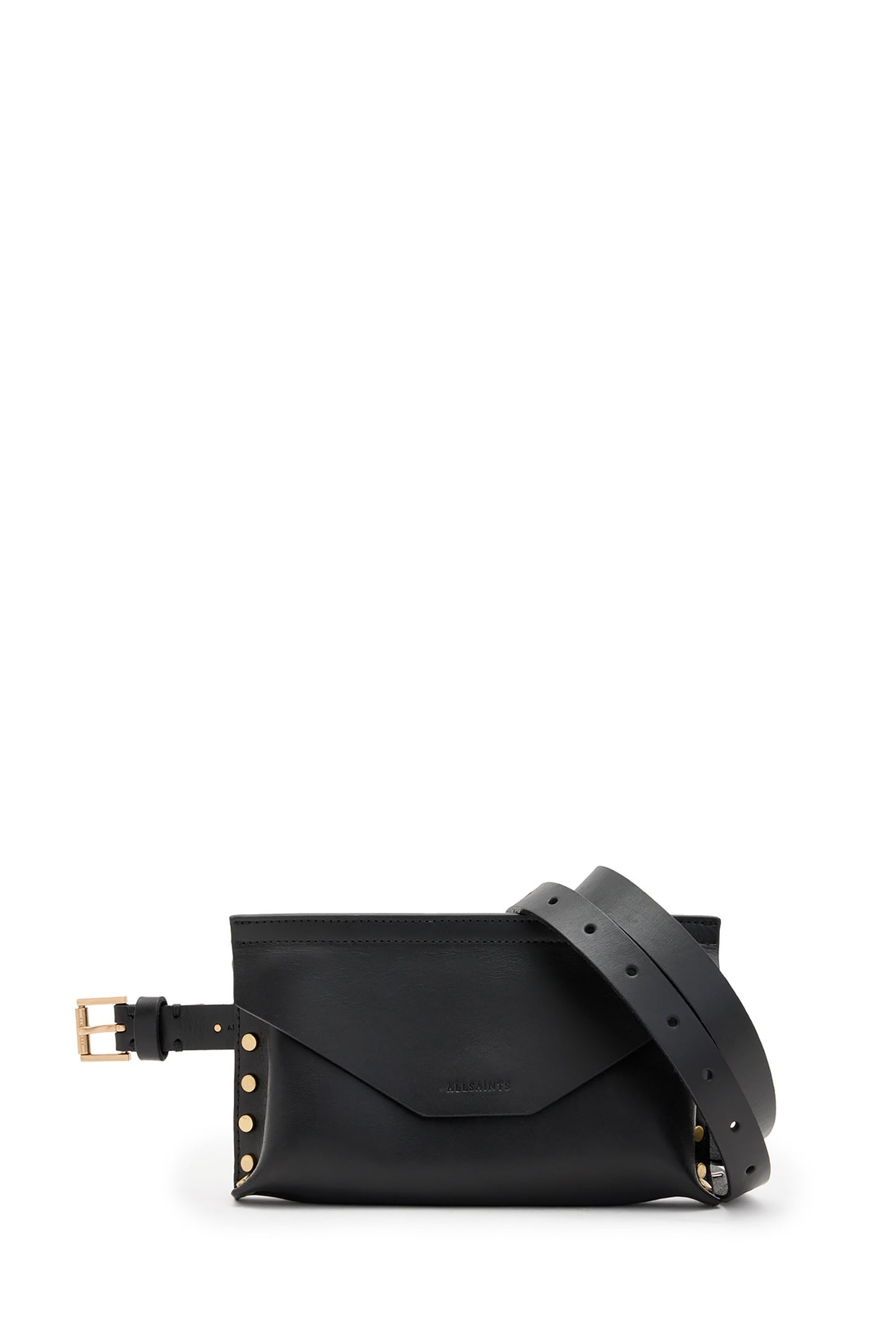 EDEN STUD BAG BELT BLACK/WARM BRASS 3