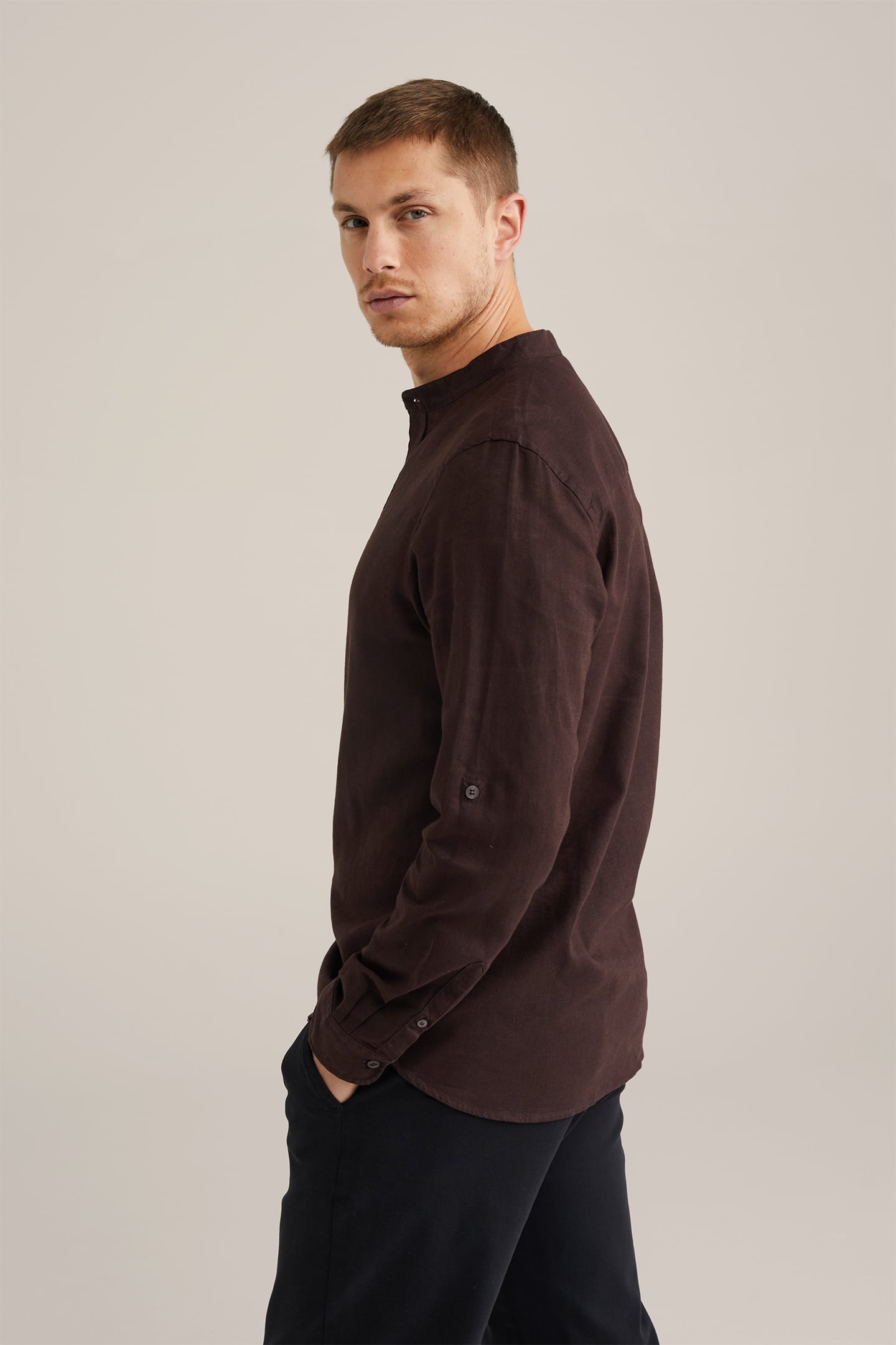SHIRT DARK BROWN 2