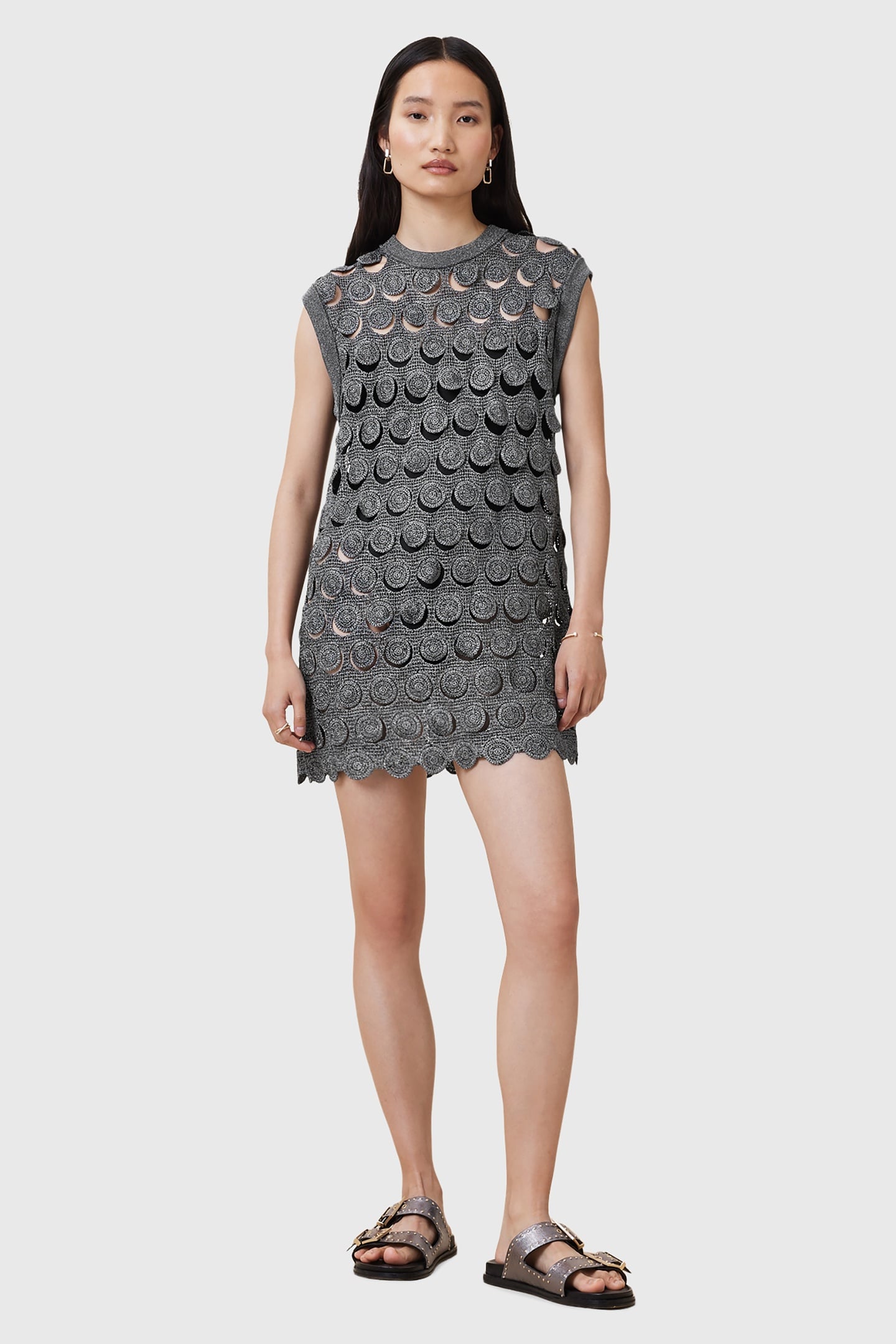 IRIS DRESS GUNMETAL GREY 3