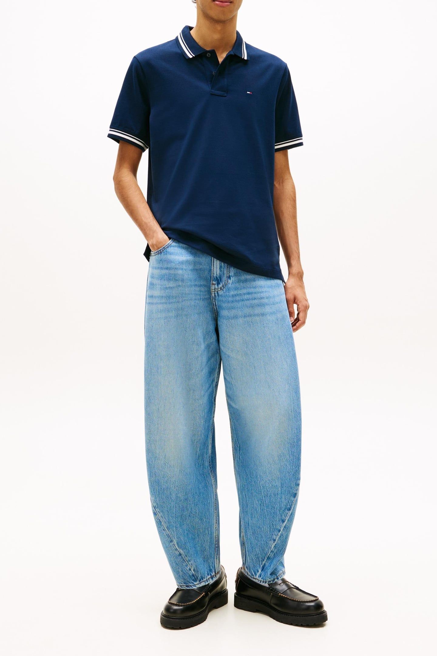 REGULAR TIPPED POLO DARK BLUE 1